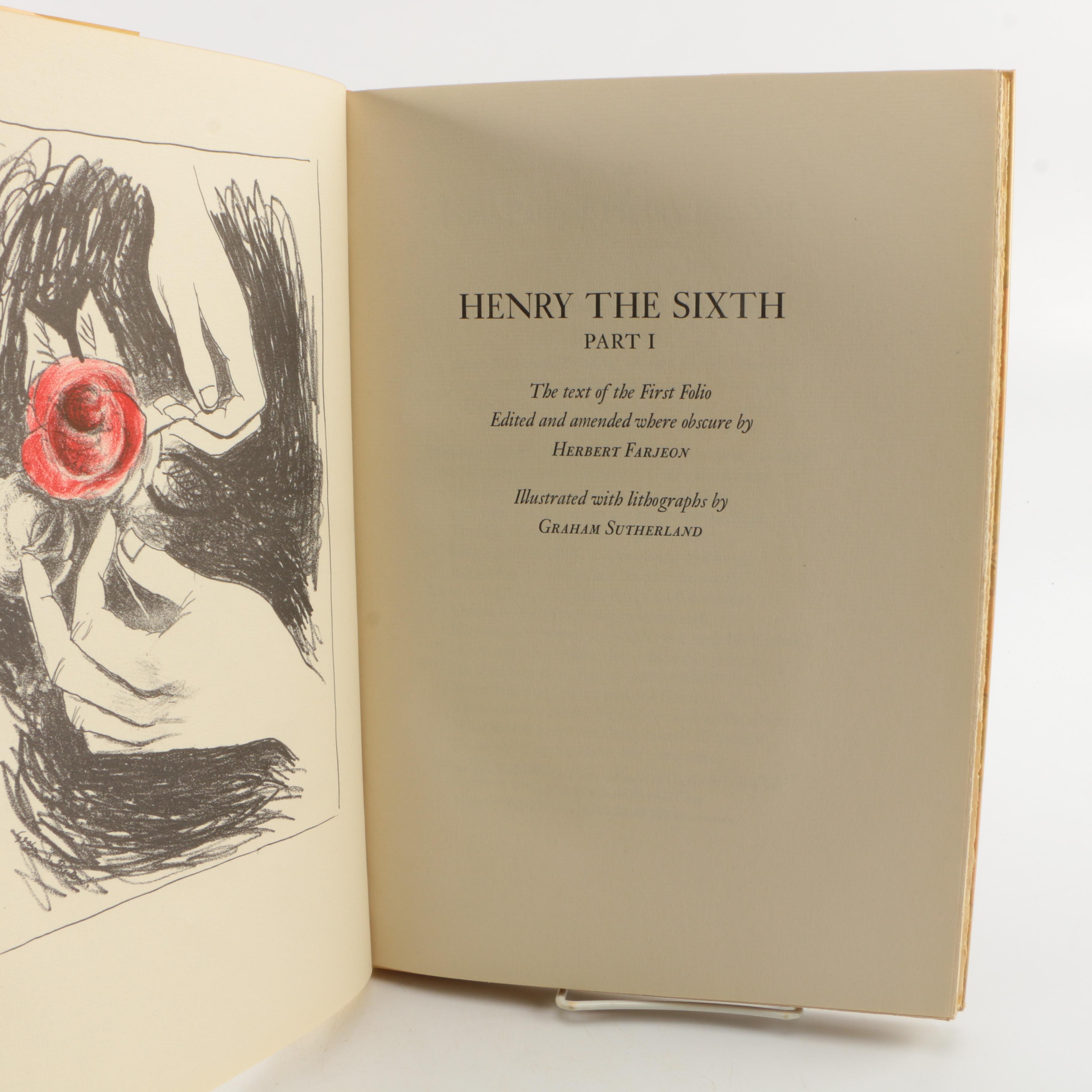 1940 Limited Editions Club Shakespeare "Henry the Sixth" Parts I–III