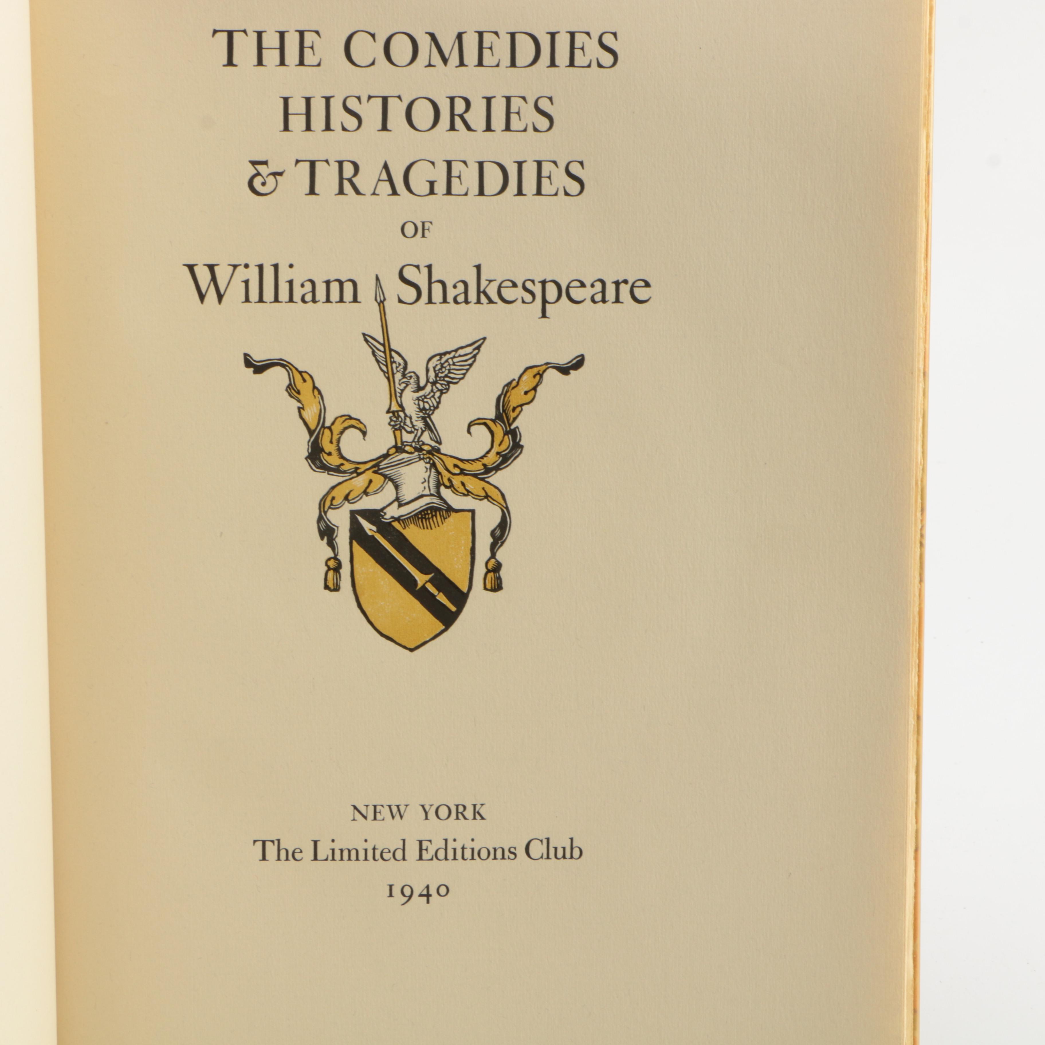 1940 Limited Editions Club Shakespeare "Henry the Sixth" Parts I–III