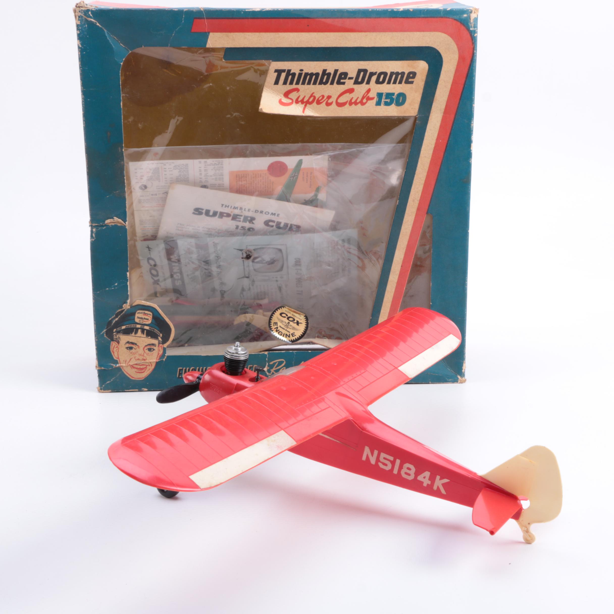 Vintage Cox Thimble-Drome Super Cub 150 Toy Airplane