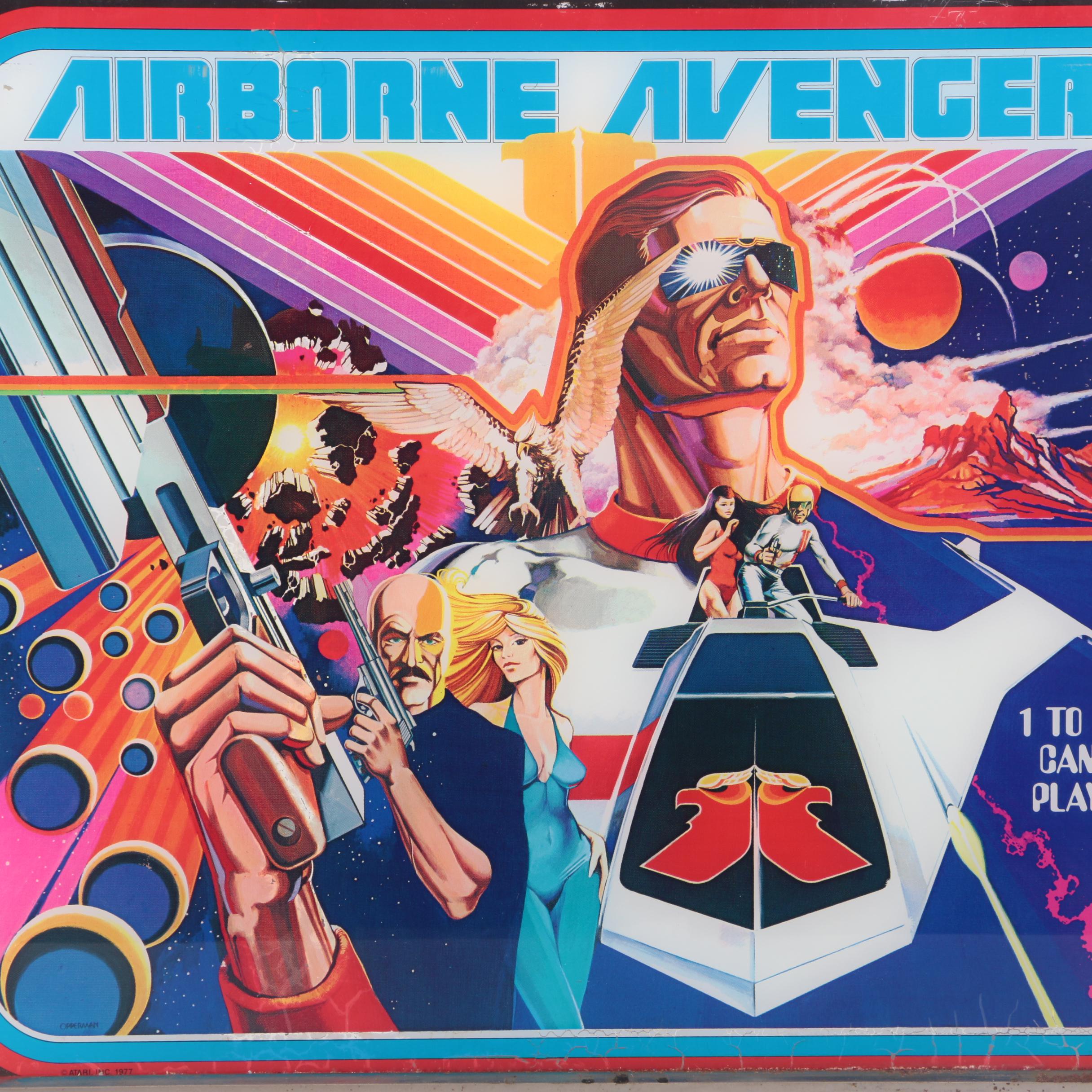 Pinball "Airborne Avenger" Backglass