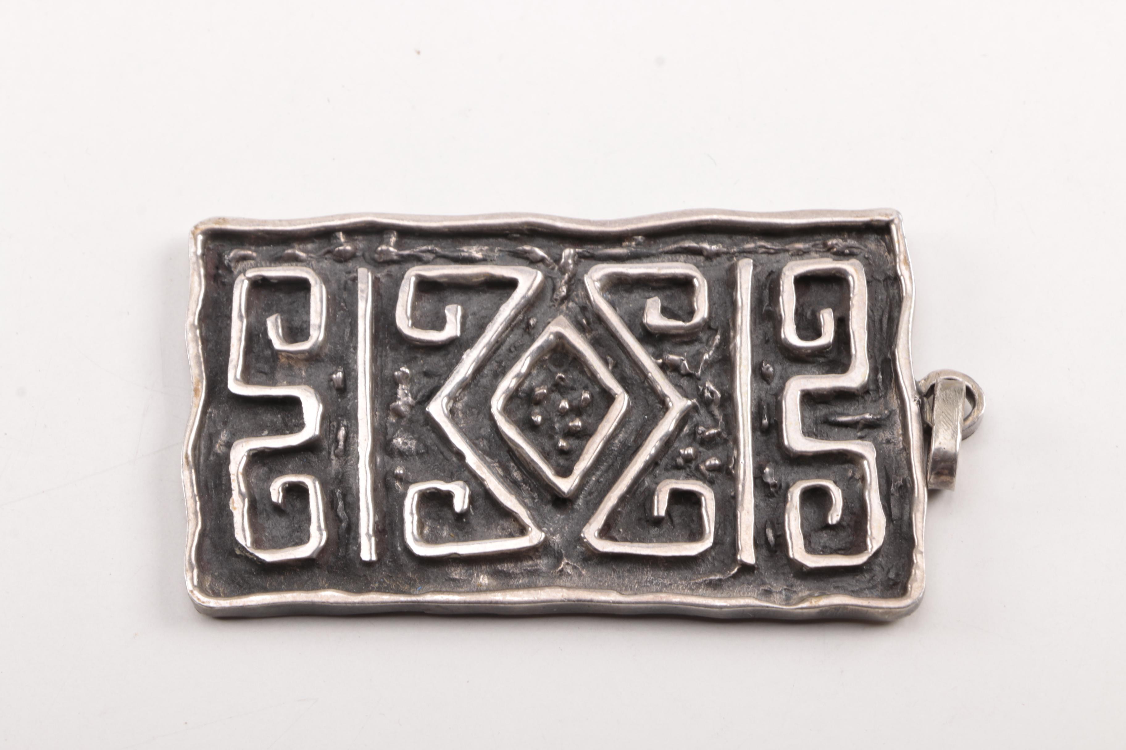 Sterling Silver Pendant, Brooch and Pin