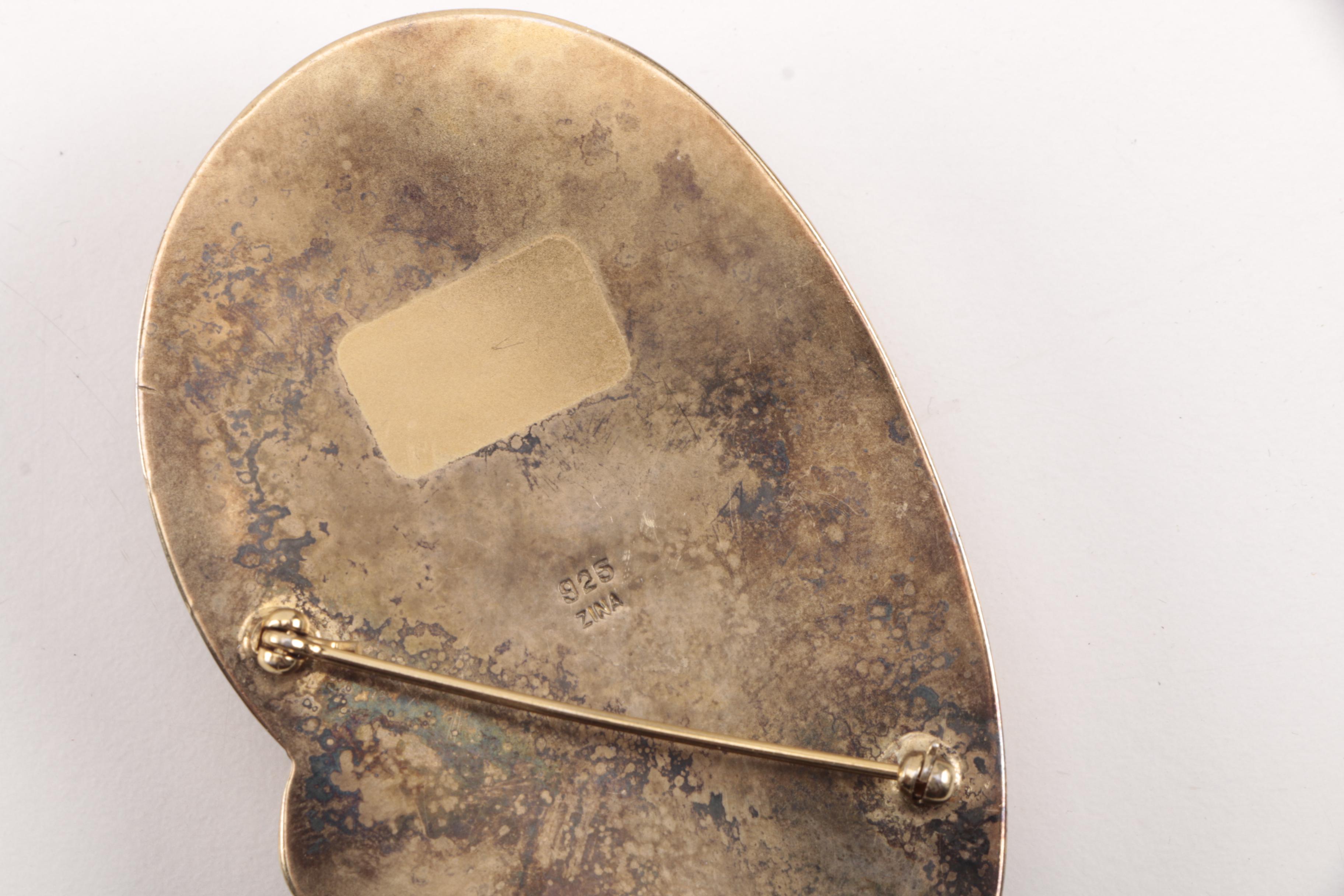 Sterling Silver Pendant, Brooch and Pin