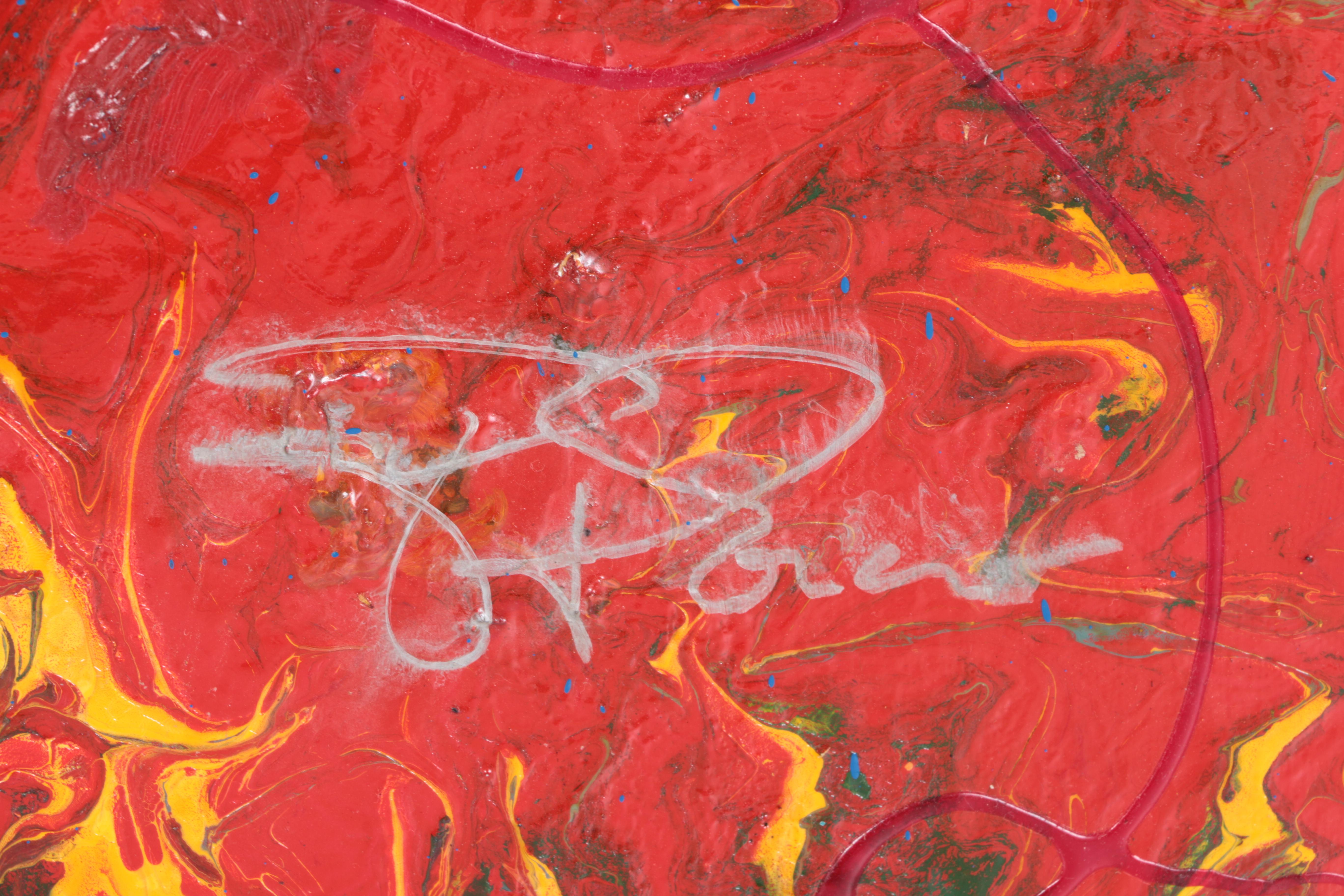 Abstract Expressionist Style Oil Painting on Canvas