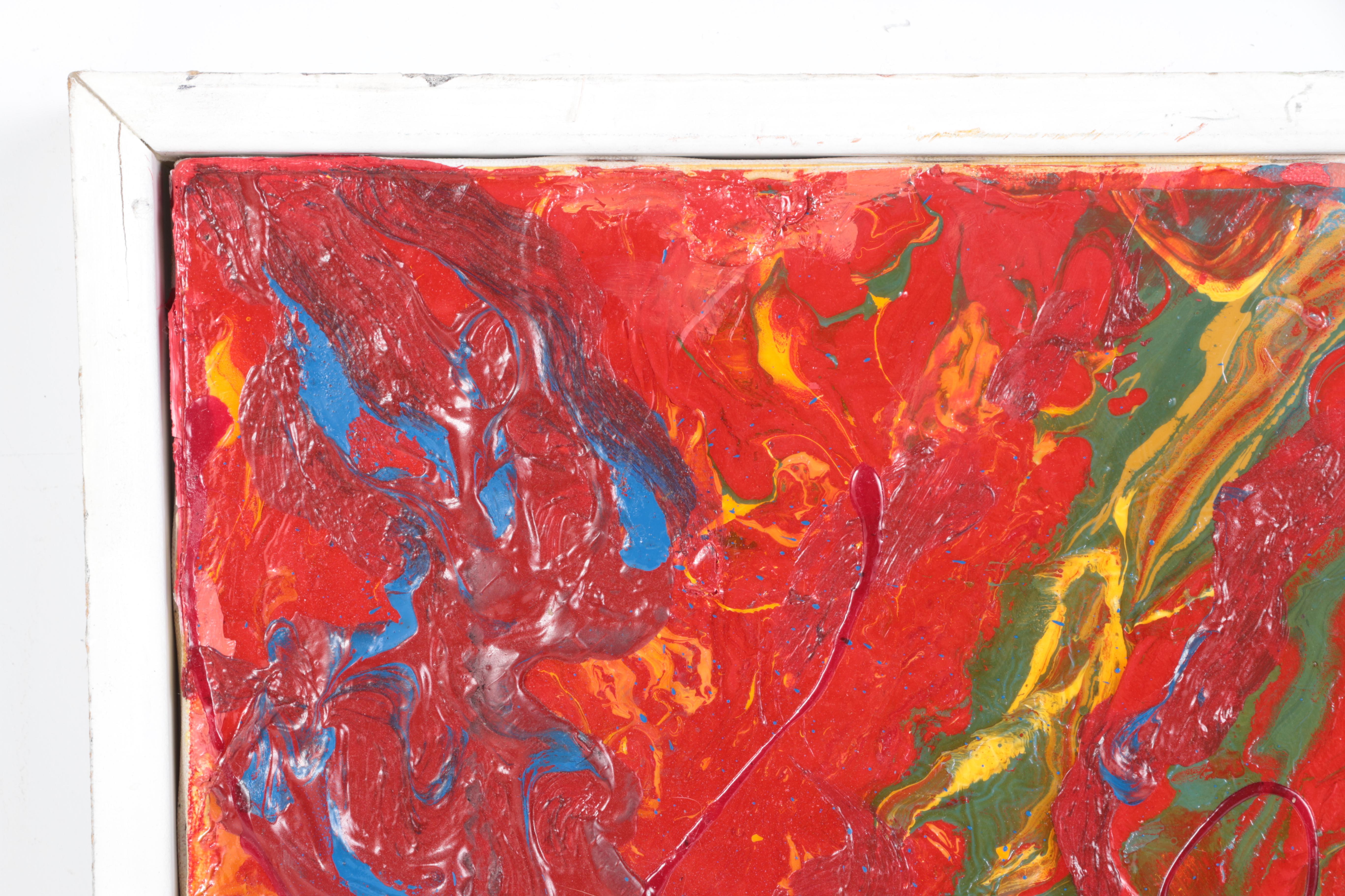 Abstract Expressionist Style Oil Painting on Canvas