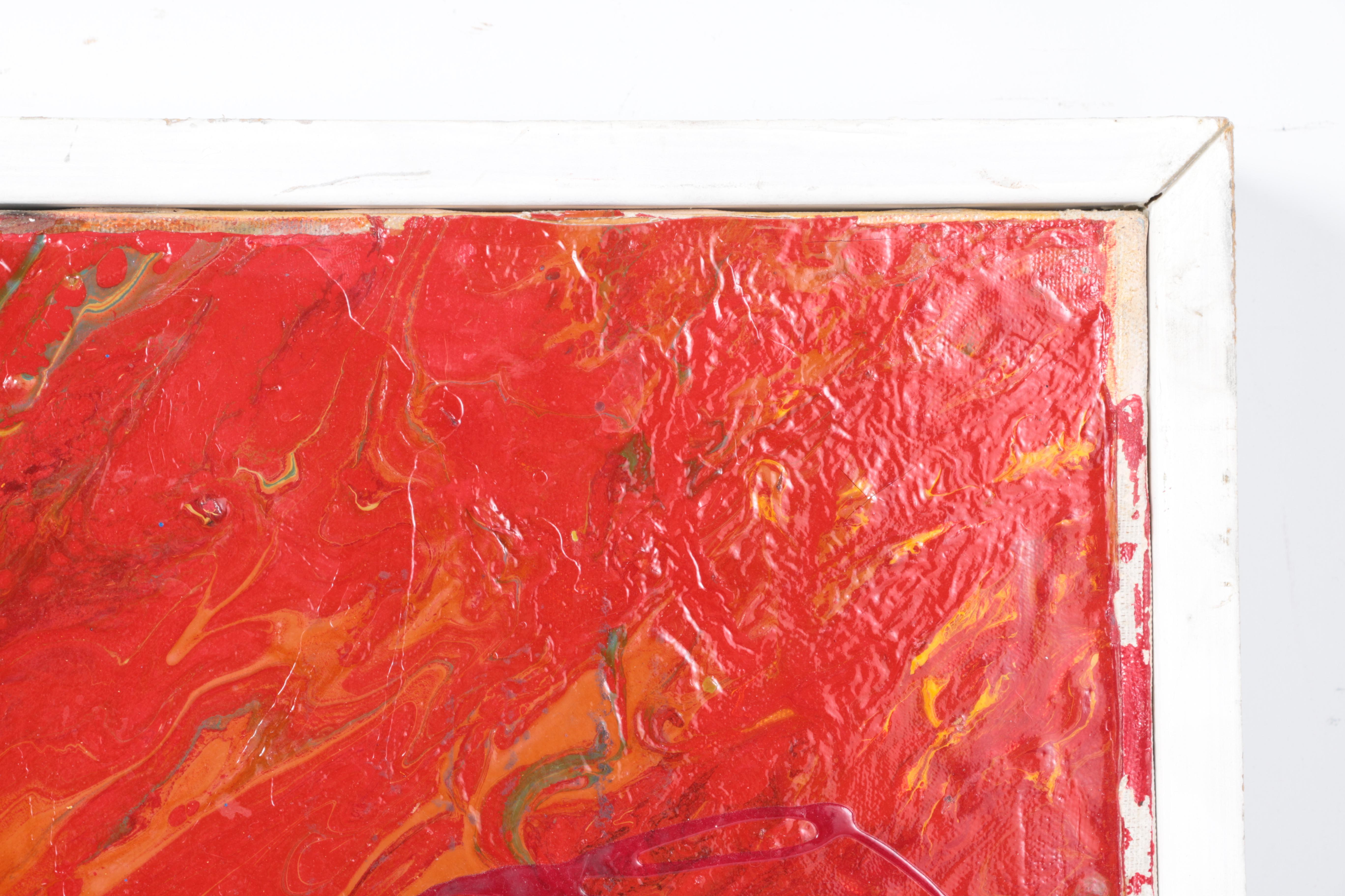 Abstract Expressionist Style Oil Painting on Canvas