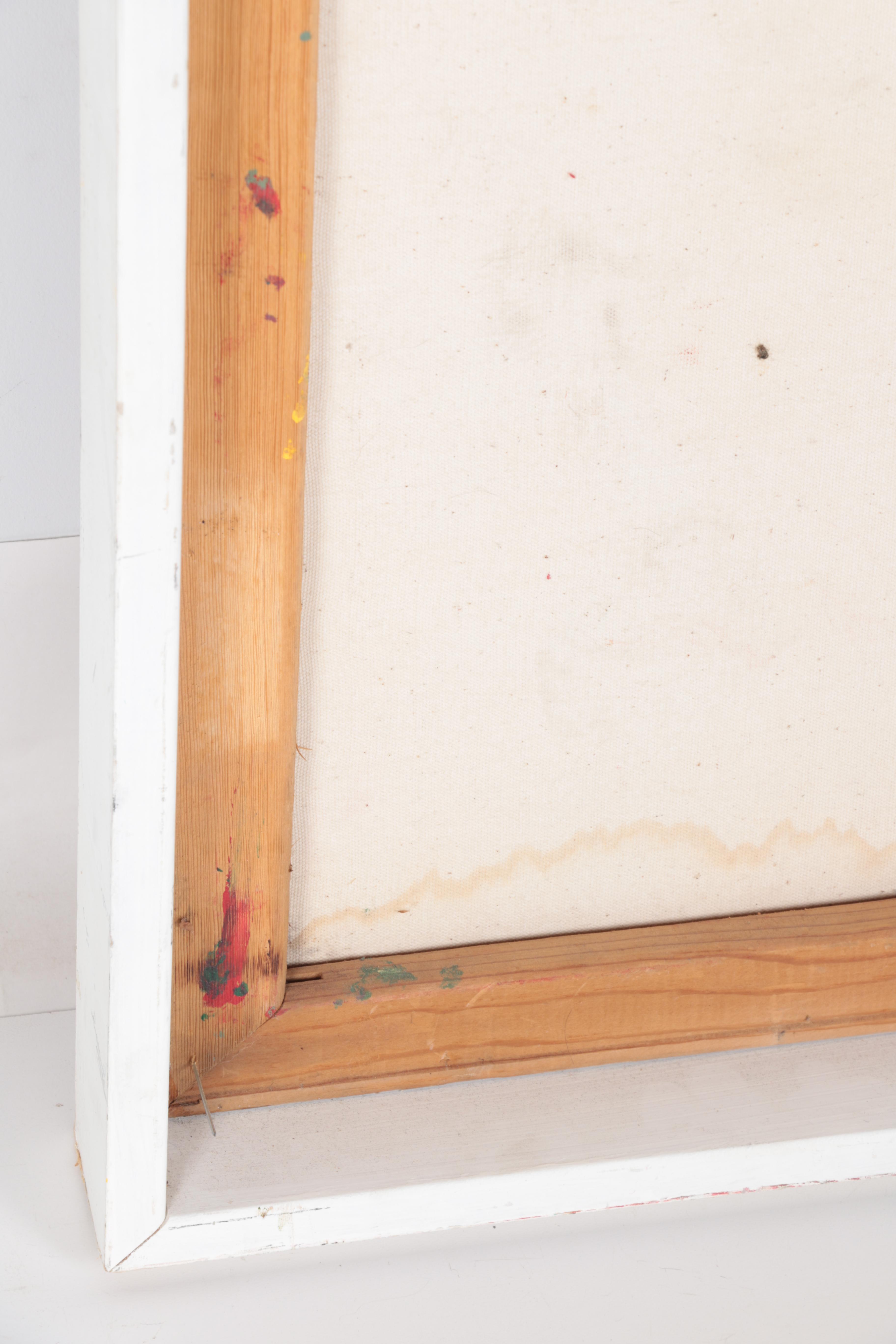 Abstract Expressionist Style Oil Painting on Canvas