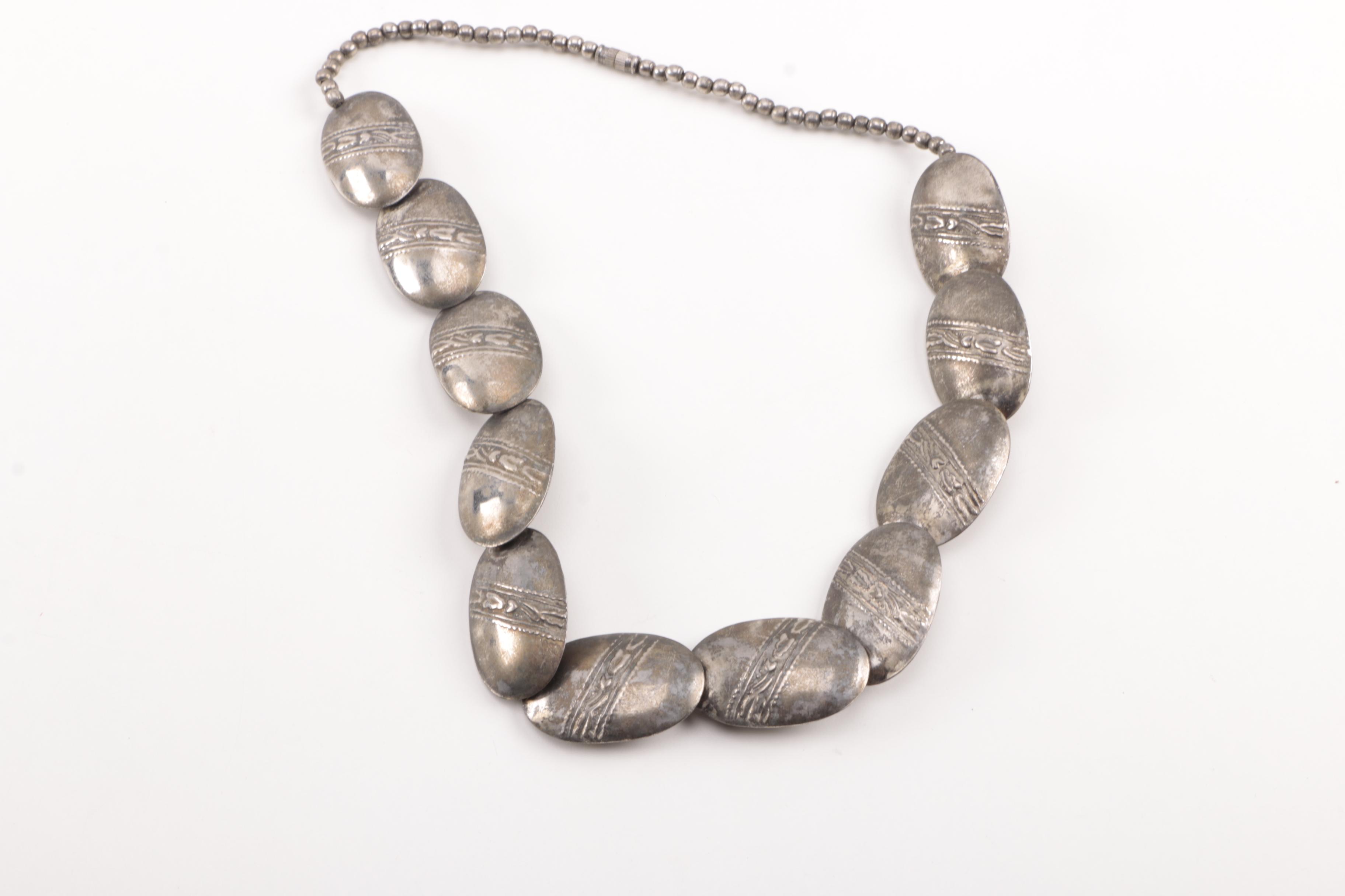 Vintage Silver Tone Costume Necklaces