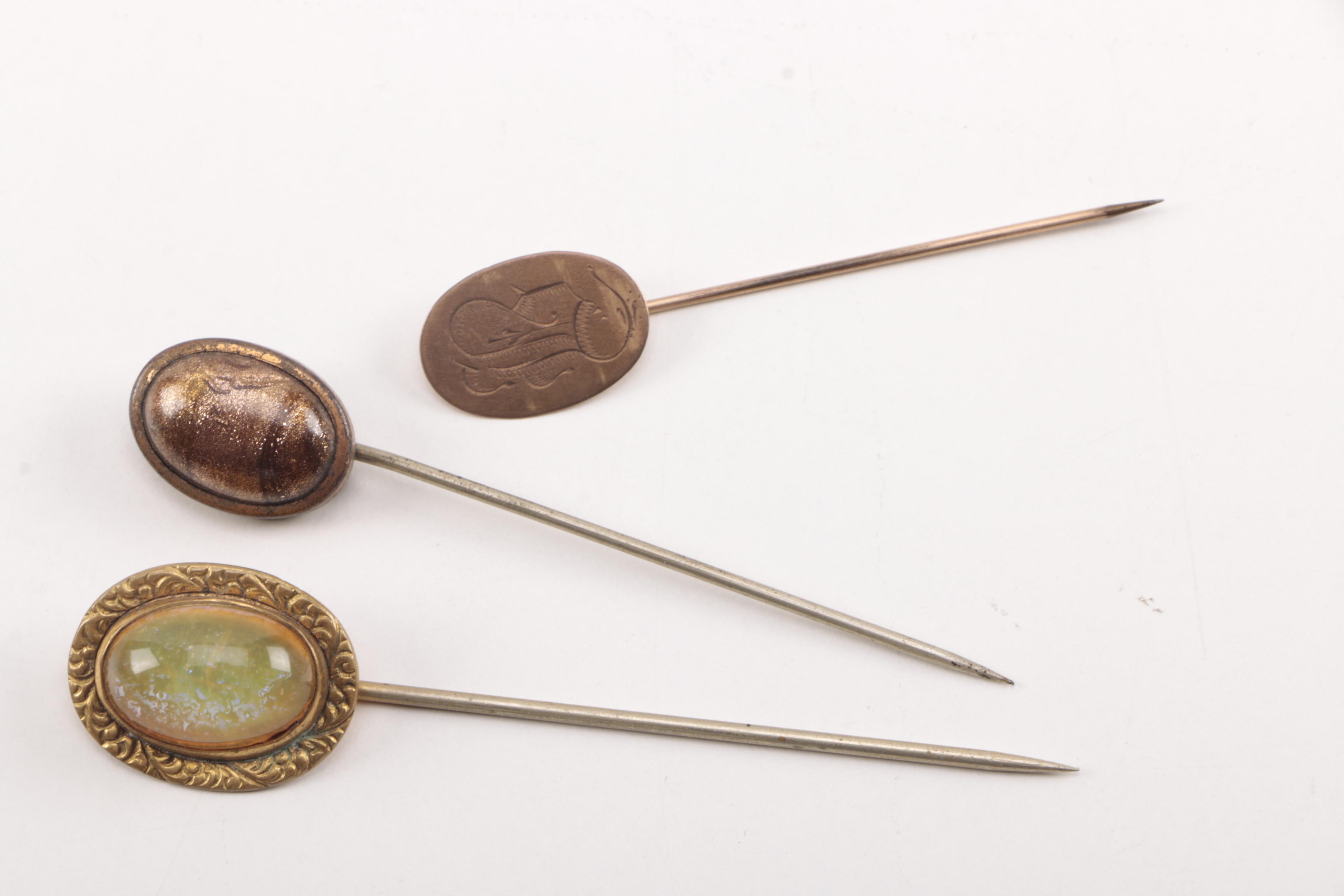 Assortment of Gold Tone Jewelry