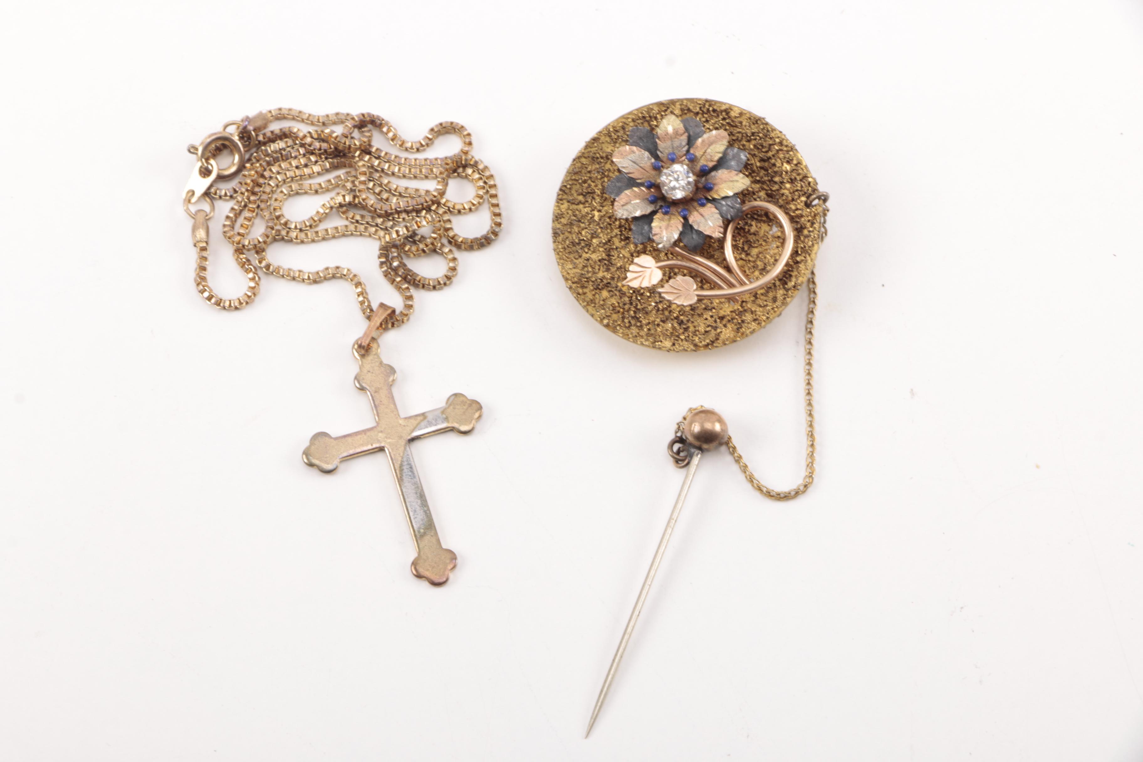 Assortment of Gold Tone Jewelry