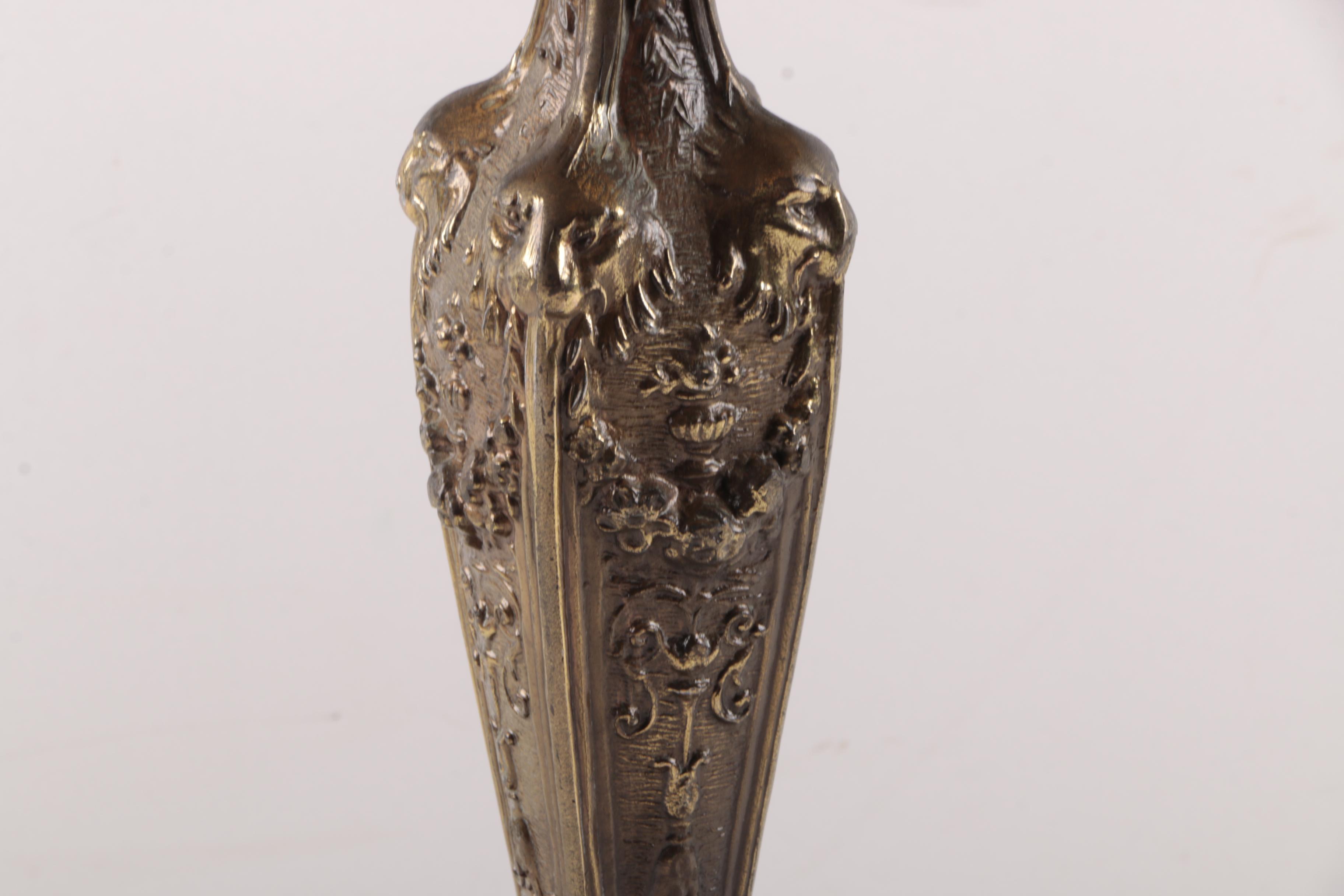 Victorian Style Slag Glass Lamp