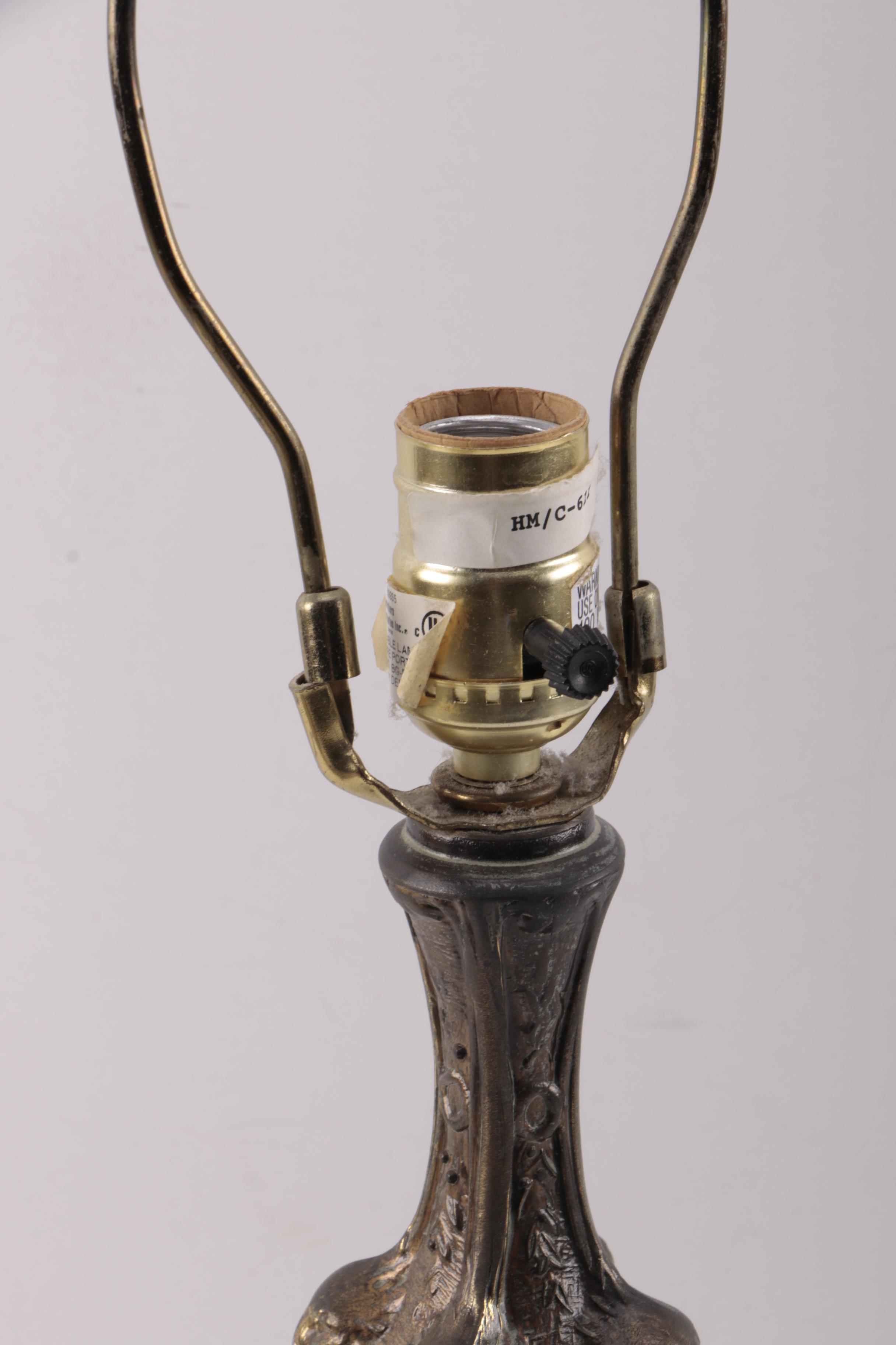 Victorian Style Slag Glass Lamp