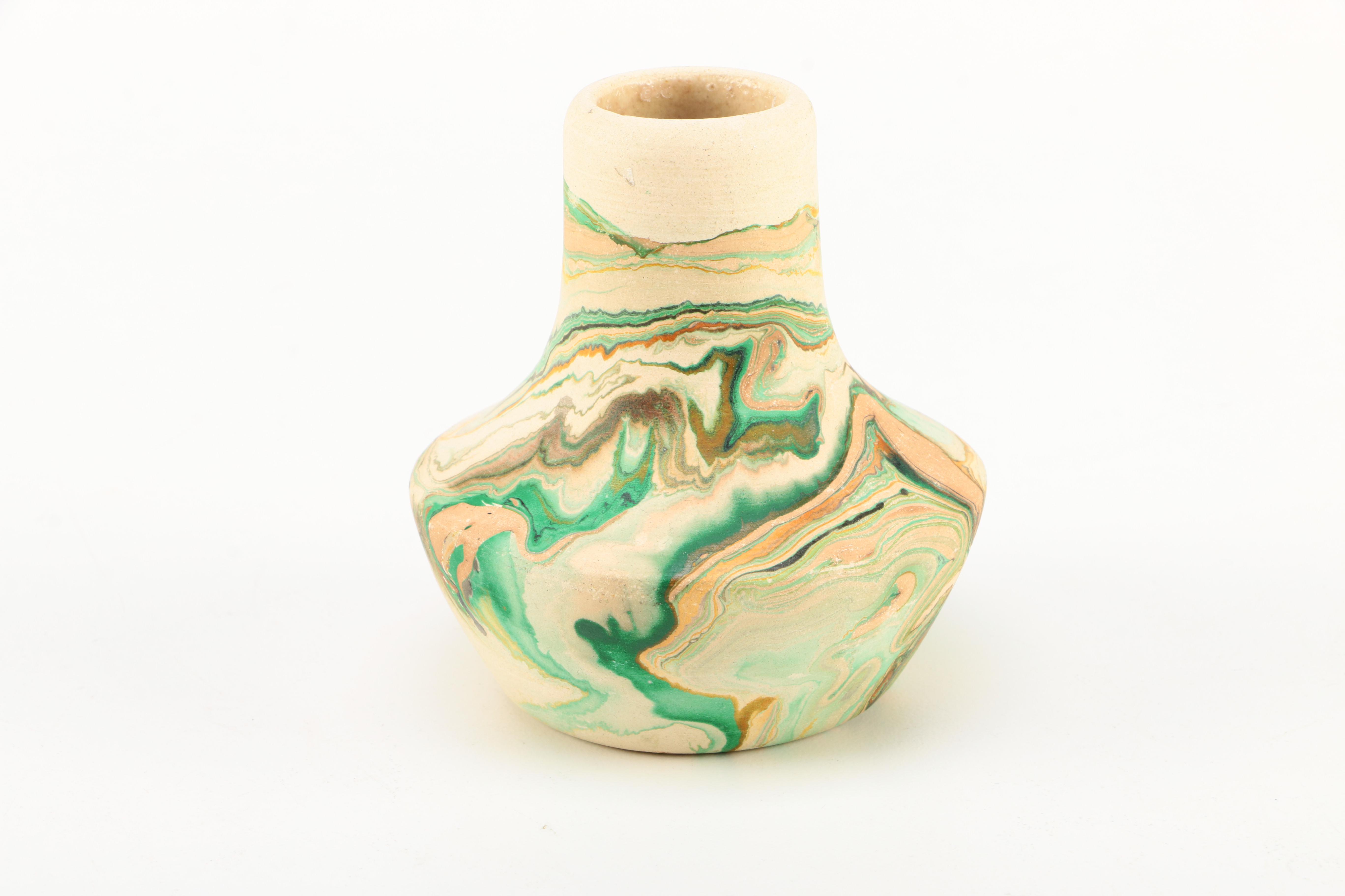 Nemadji Pottery Bud Vases