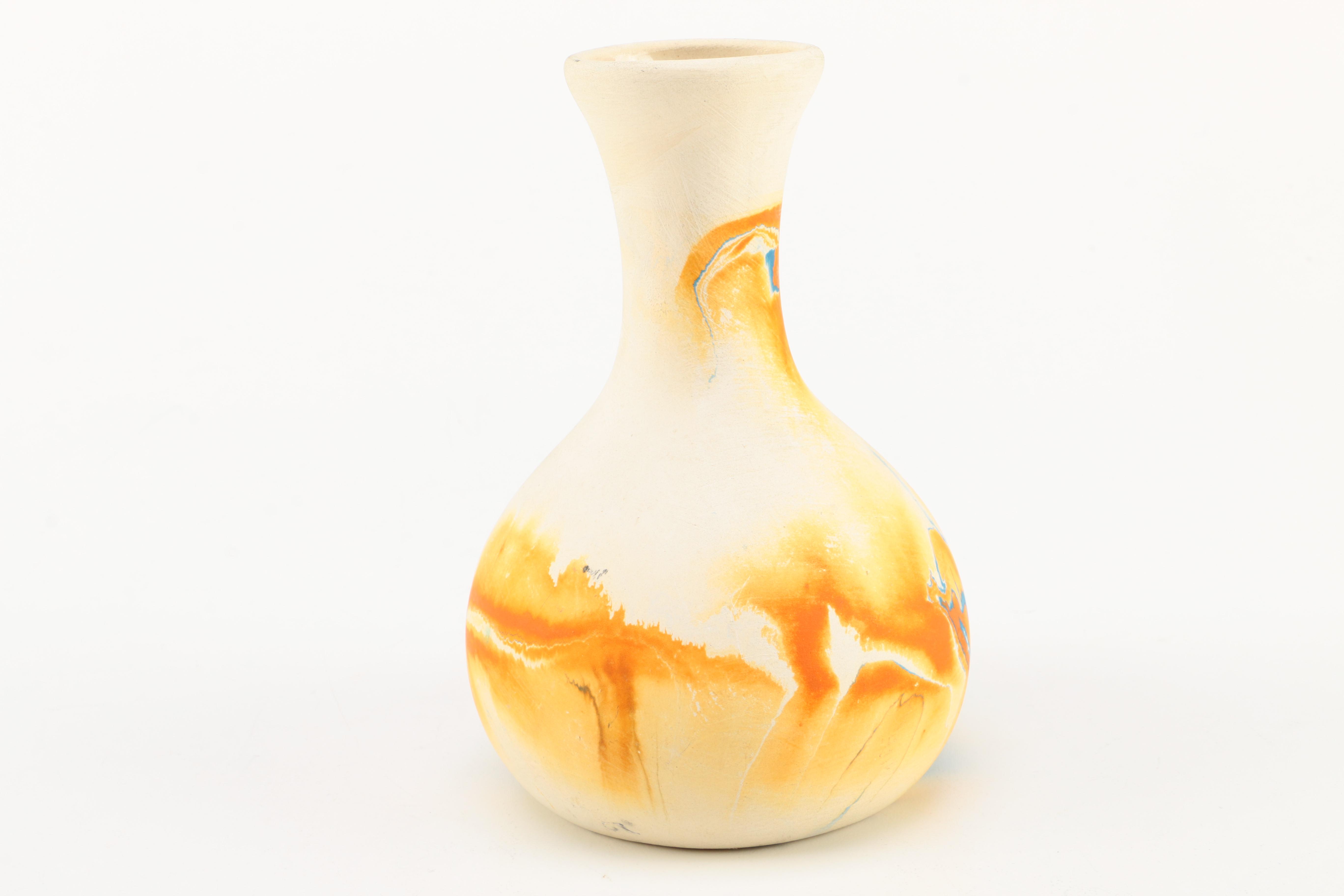 Pair of Nemadji Pottery  Bud Vases