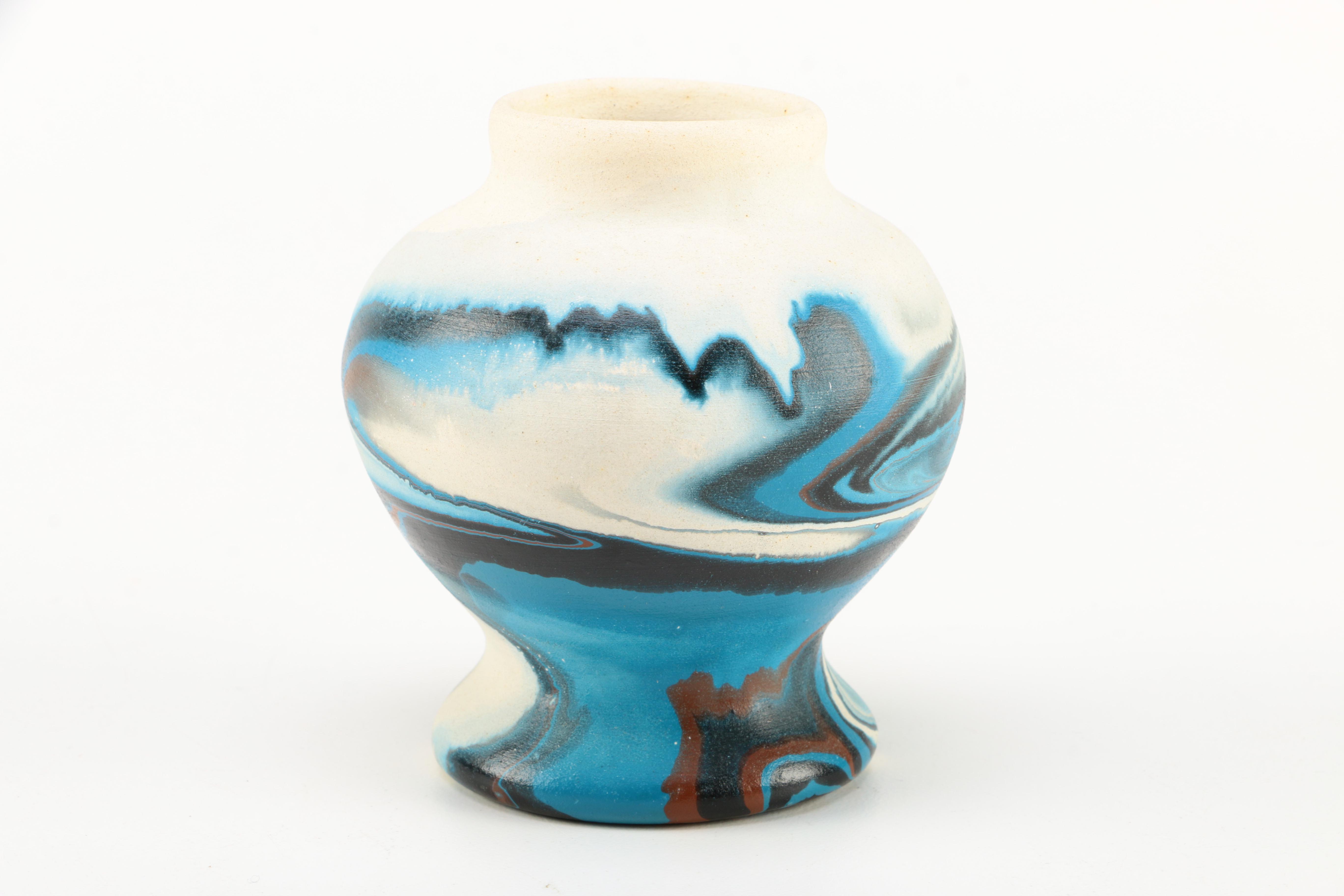 Pair of Nemadji Pottery  Bud Vases