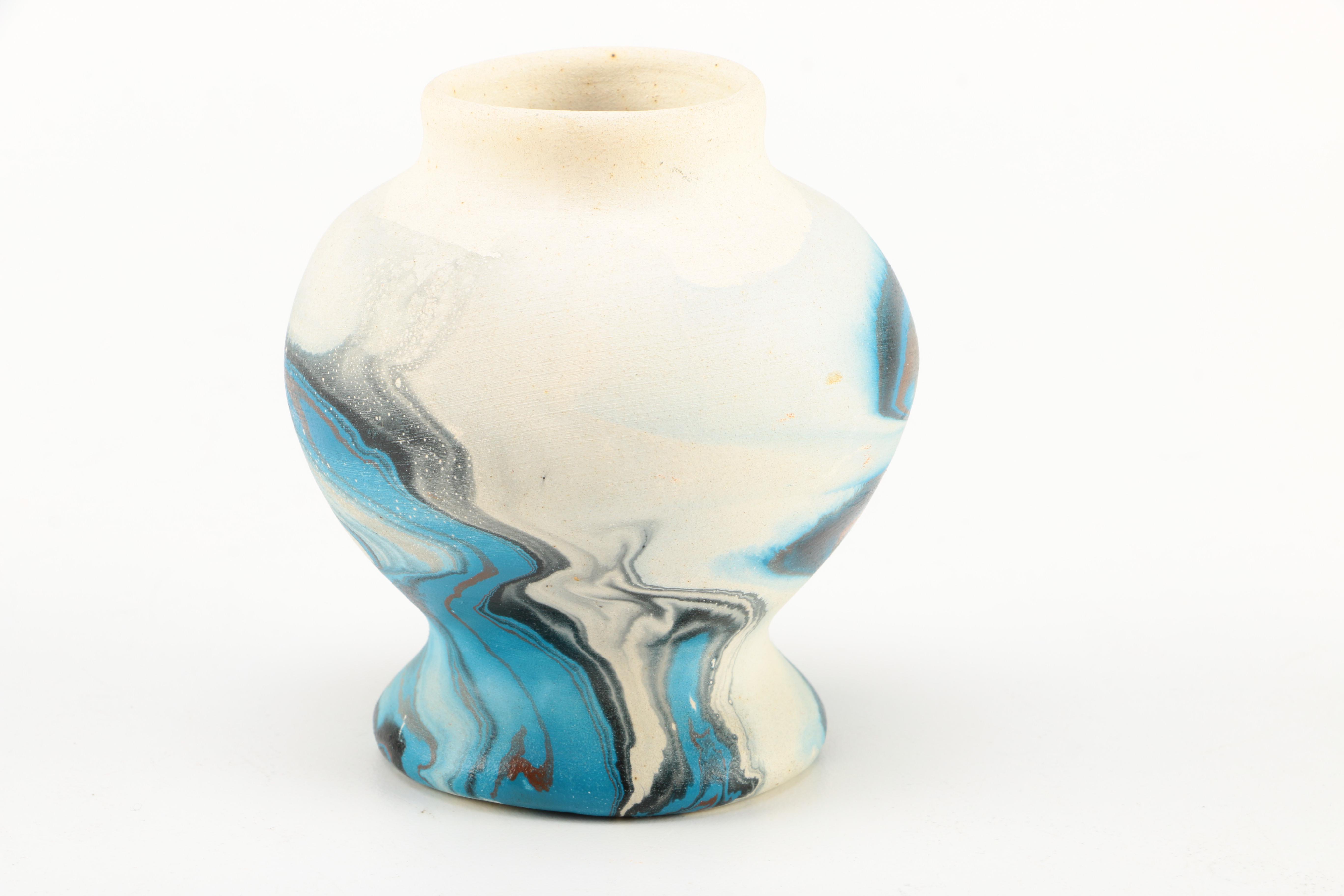 Pair of Nemadji Pottery  Bud Vases