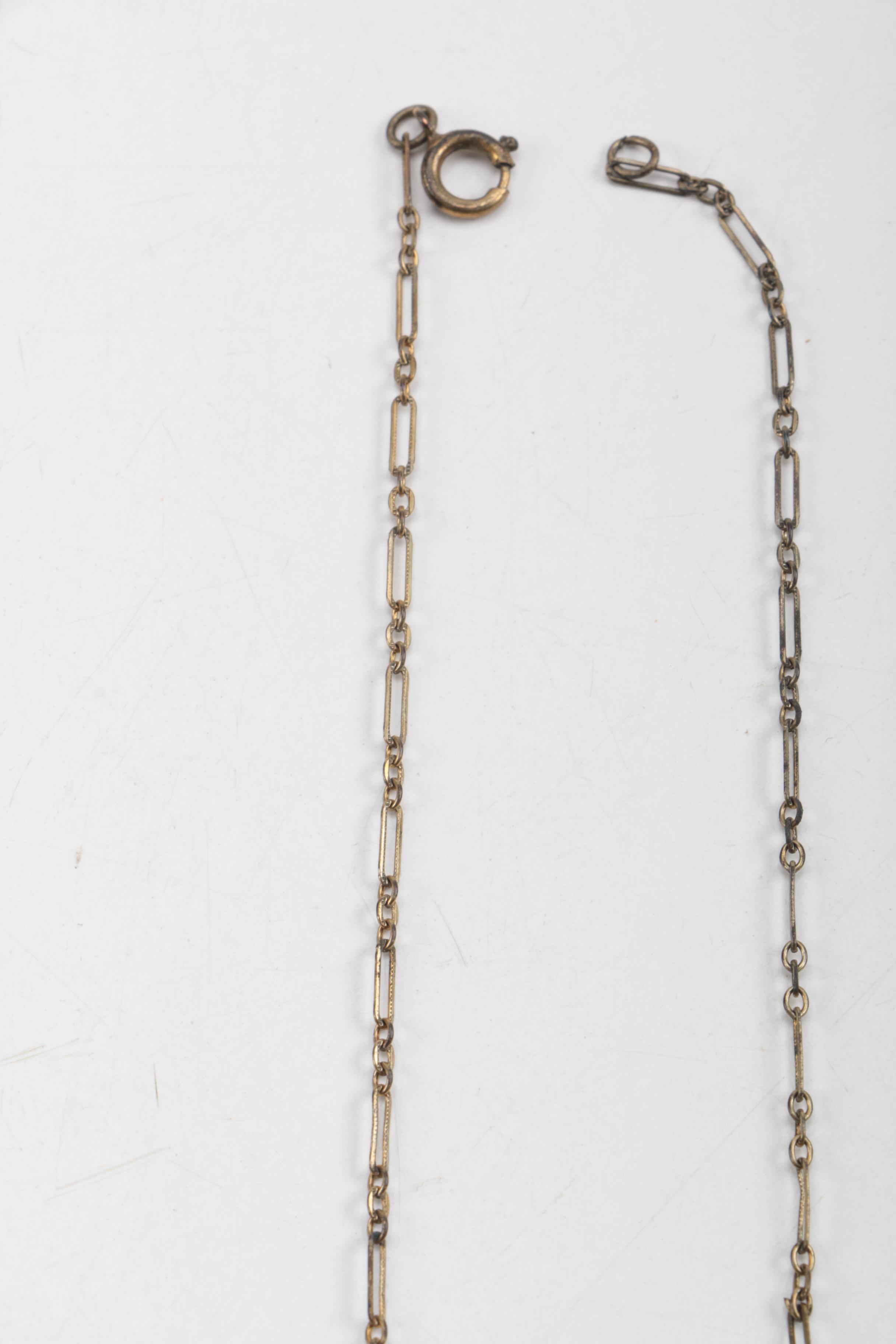 Vintage Gold Tone Necklace and Brooch