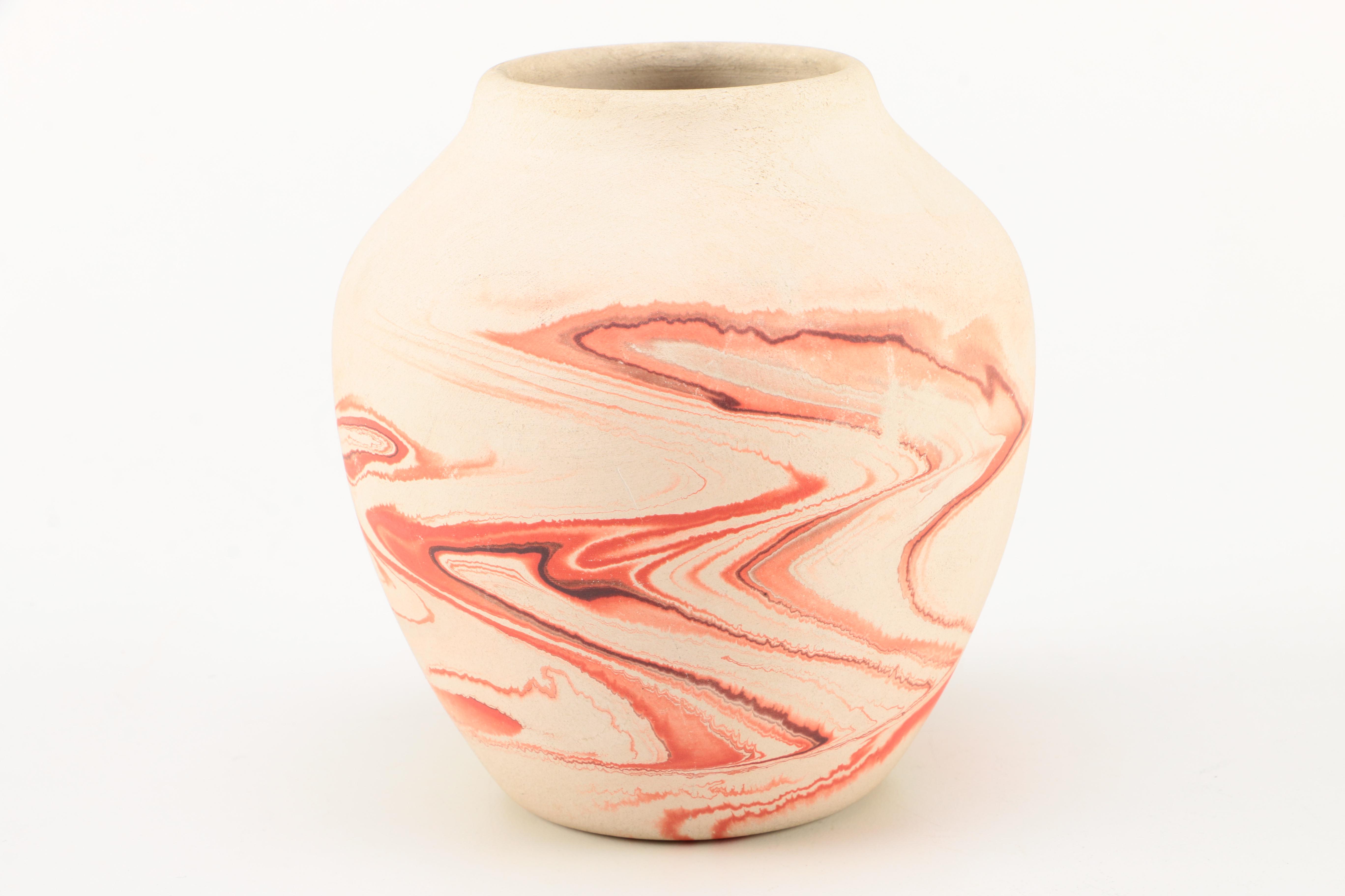 Pair of Nemadji Pottery Vases