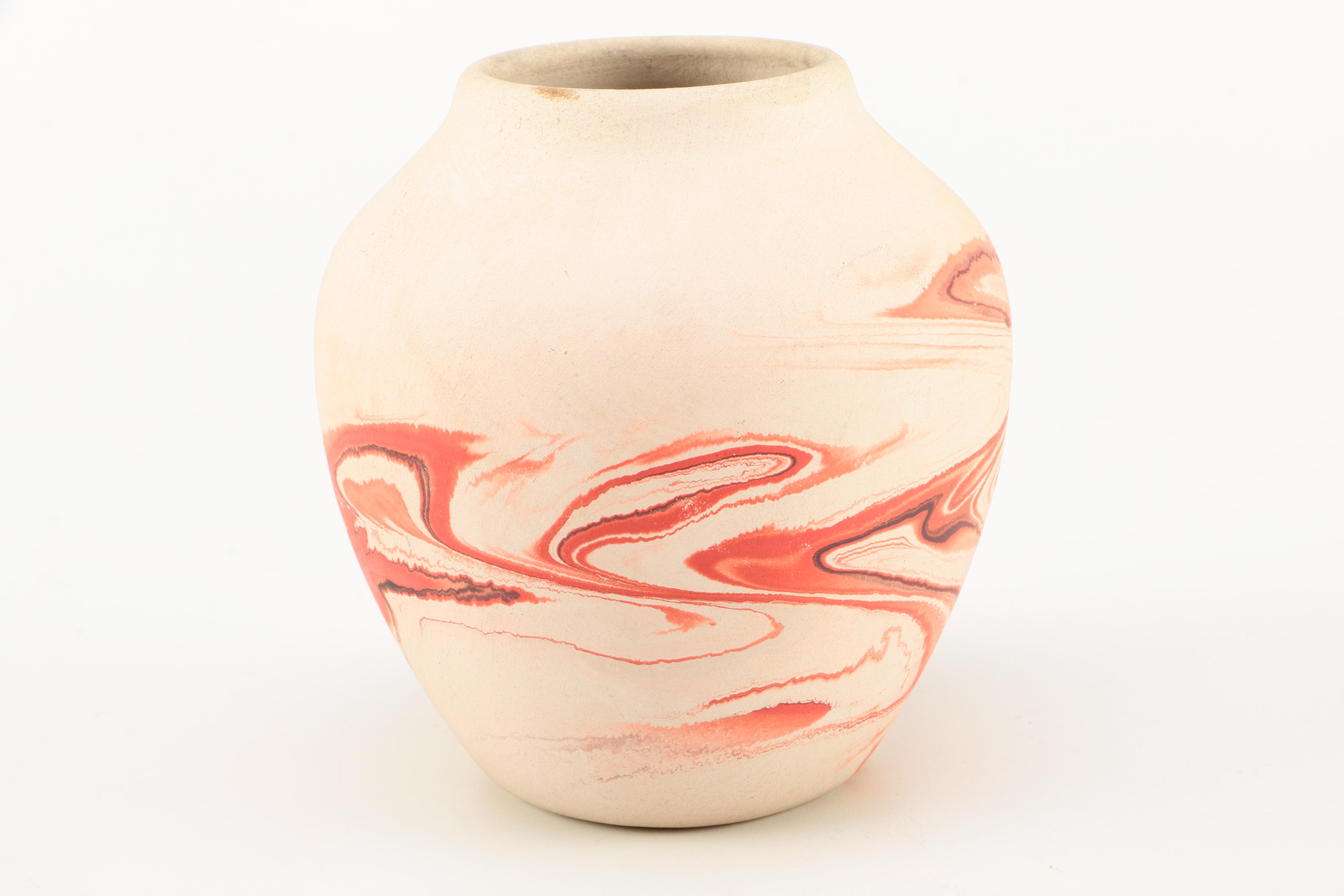 Pair of Nemadji Pottery Vases