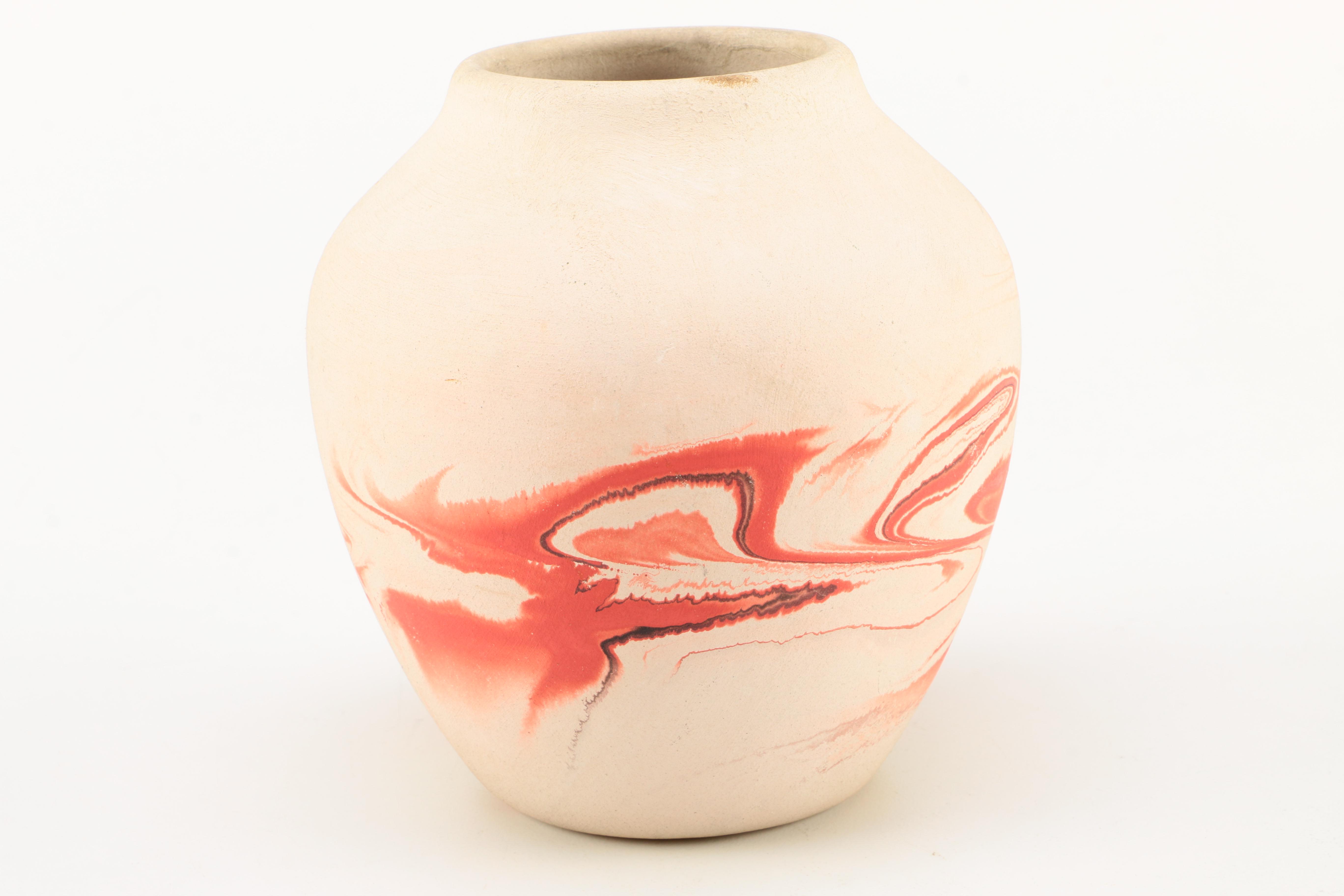 Pair of Nemadji Pottery Vases