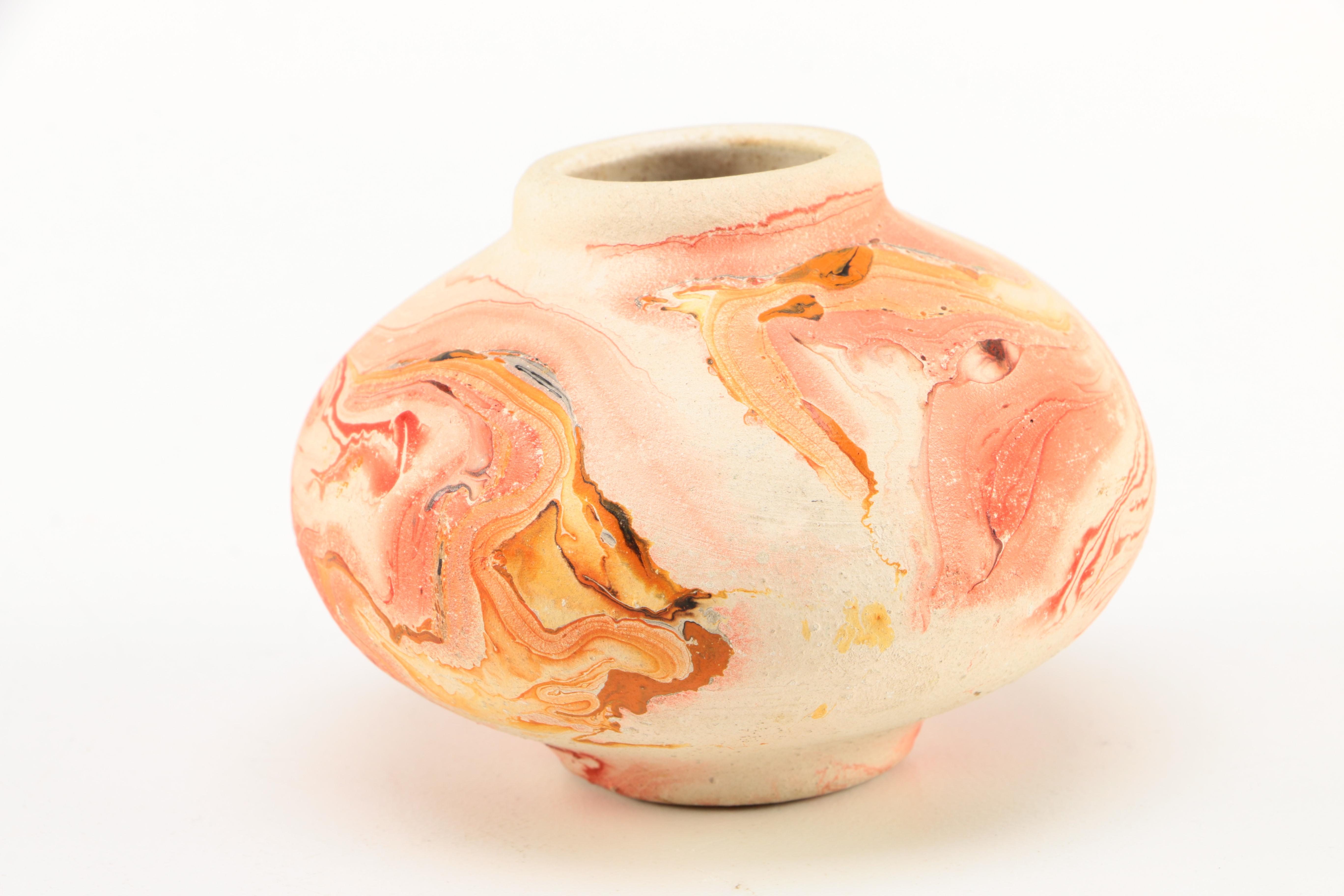 Pair of Nemadji Pottery Vases