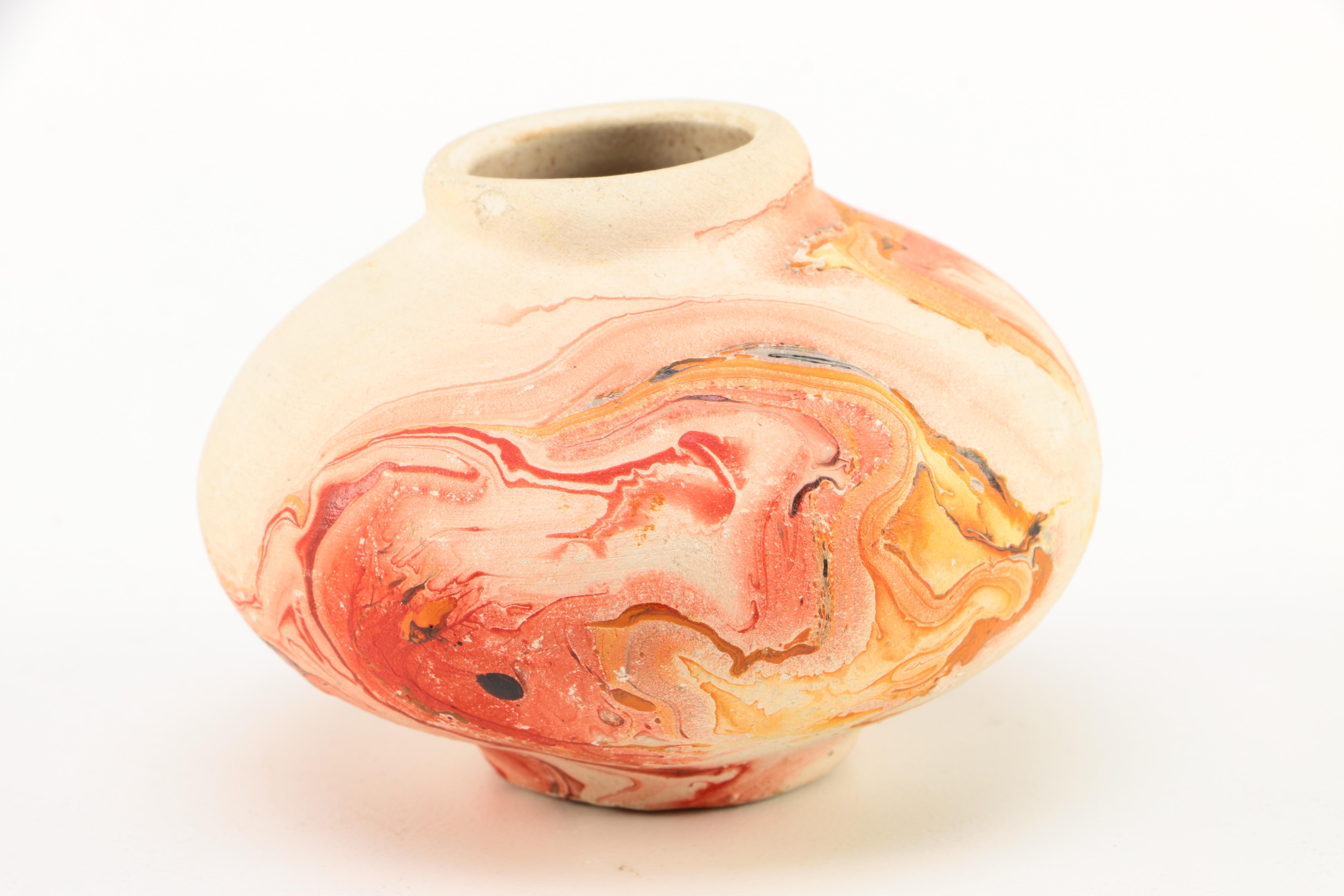 Pair of Nemadji Pottery Vases