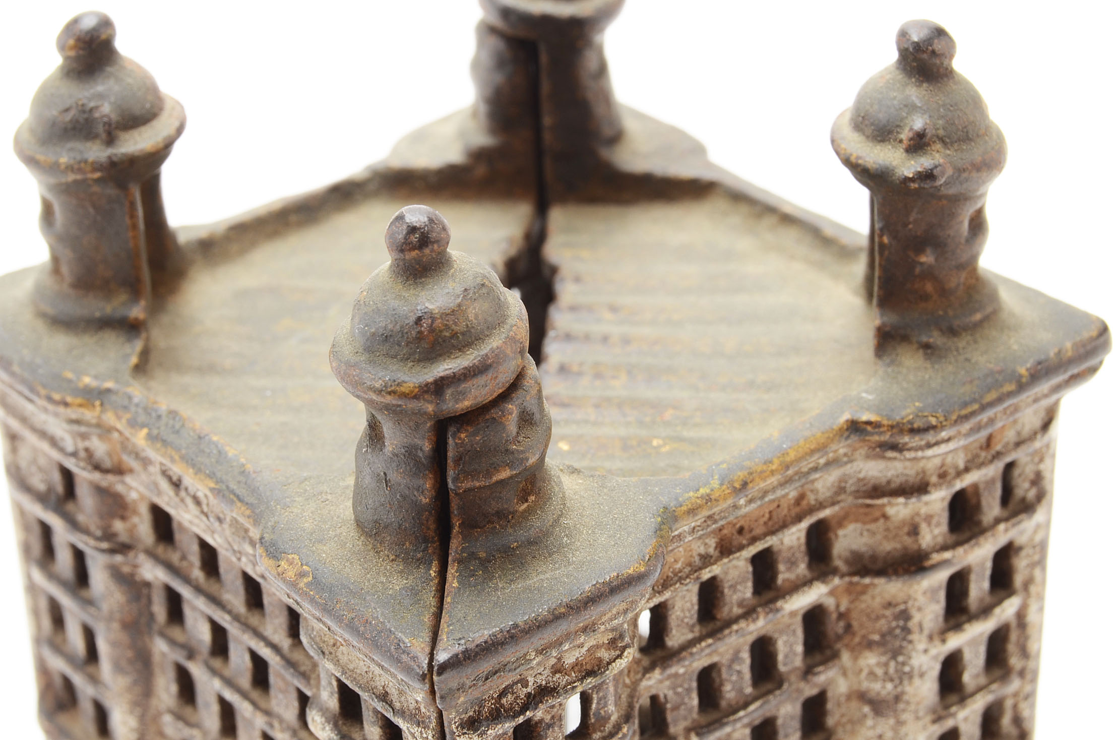 Cast Metal Bank Building with a Bust of Wm. McKinley