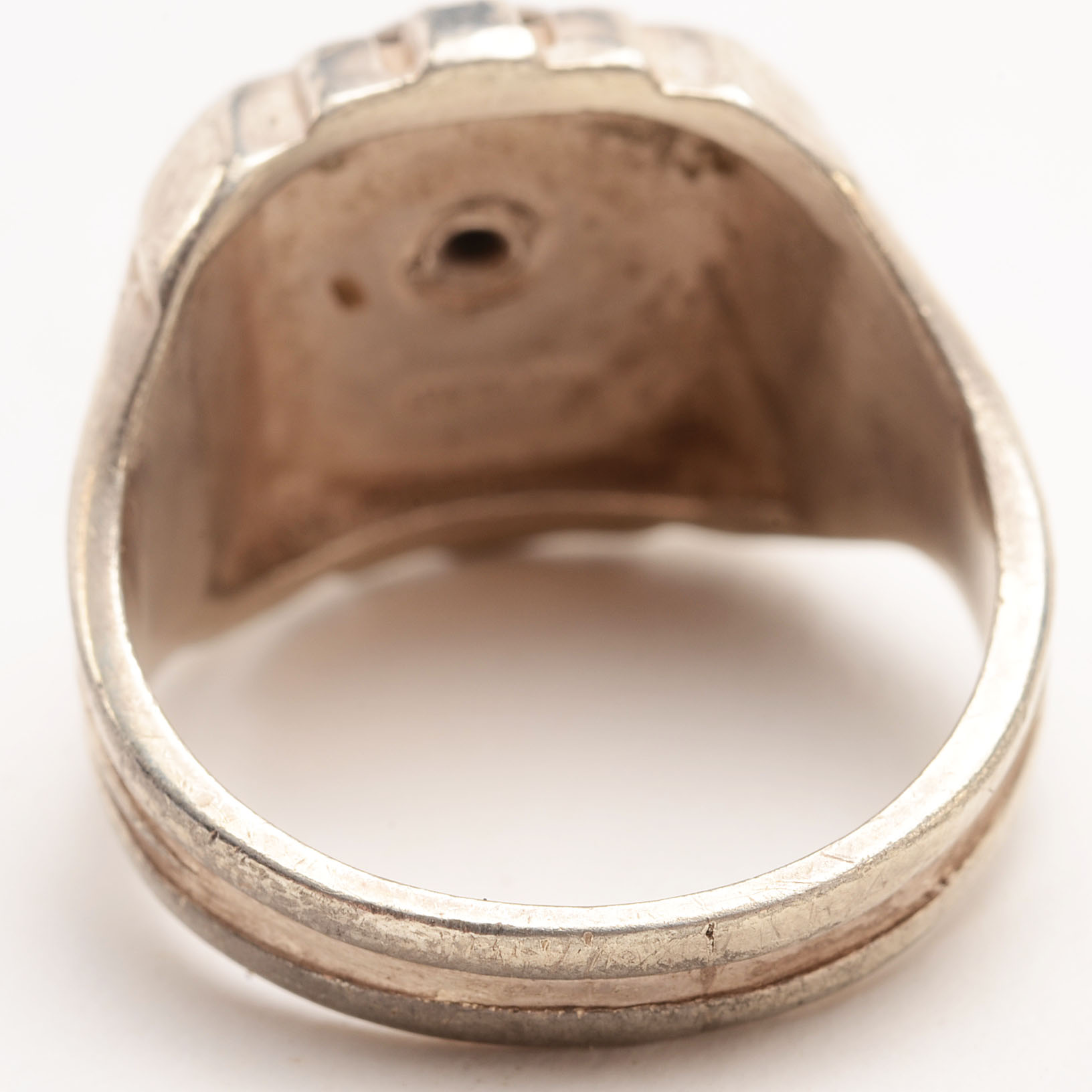 Sterling Silver Eagle Scott Ring and a Gold Tone Pocket Knife