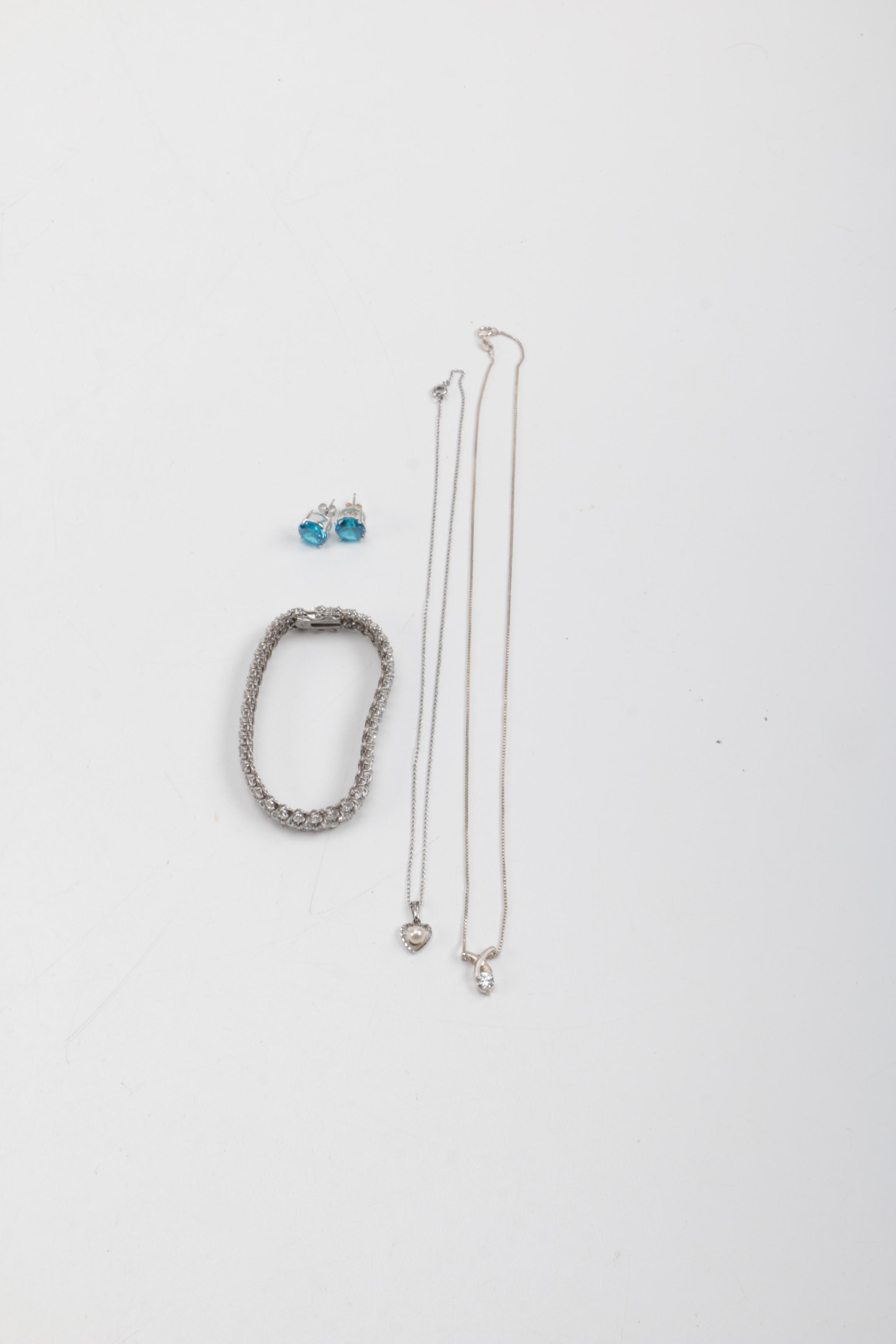 Sterling Silver Jewelry With Accents