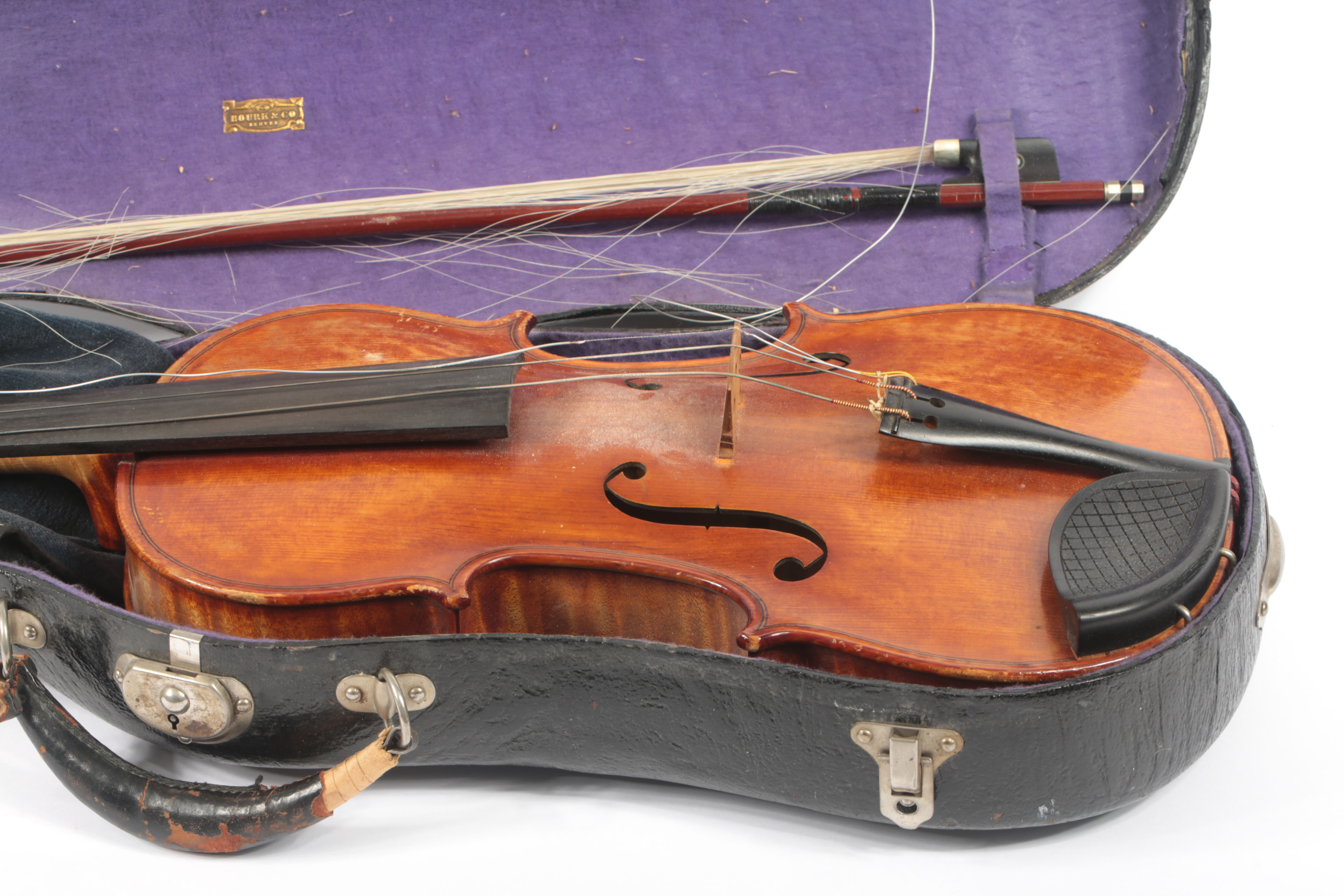 Vintage DRGM Violin, Case and Accessories