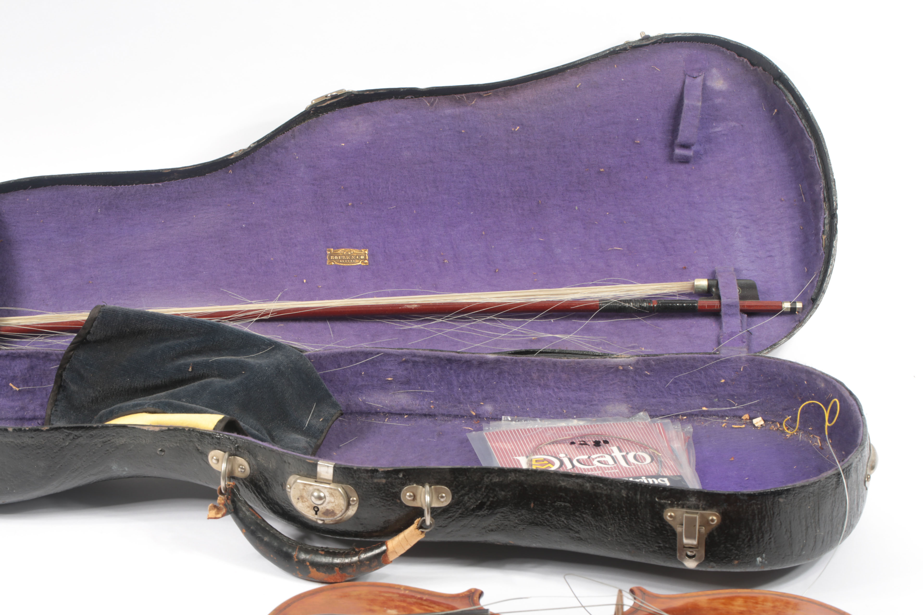 Vintage DRGM Violin, Case and Accessories