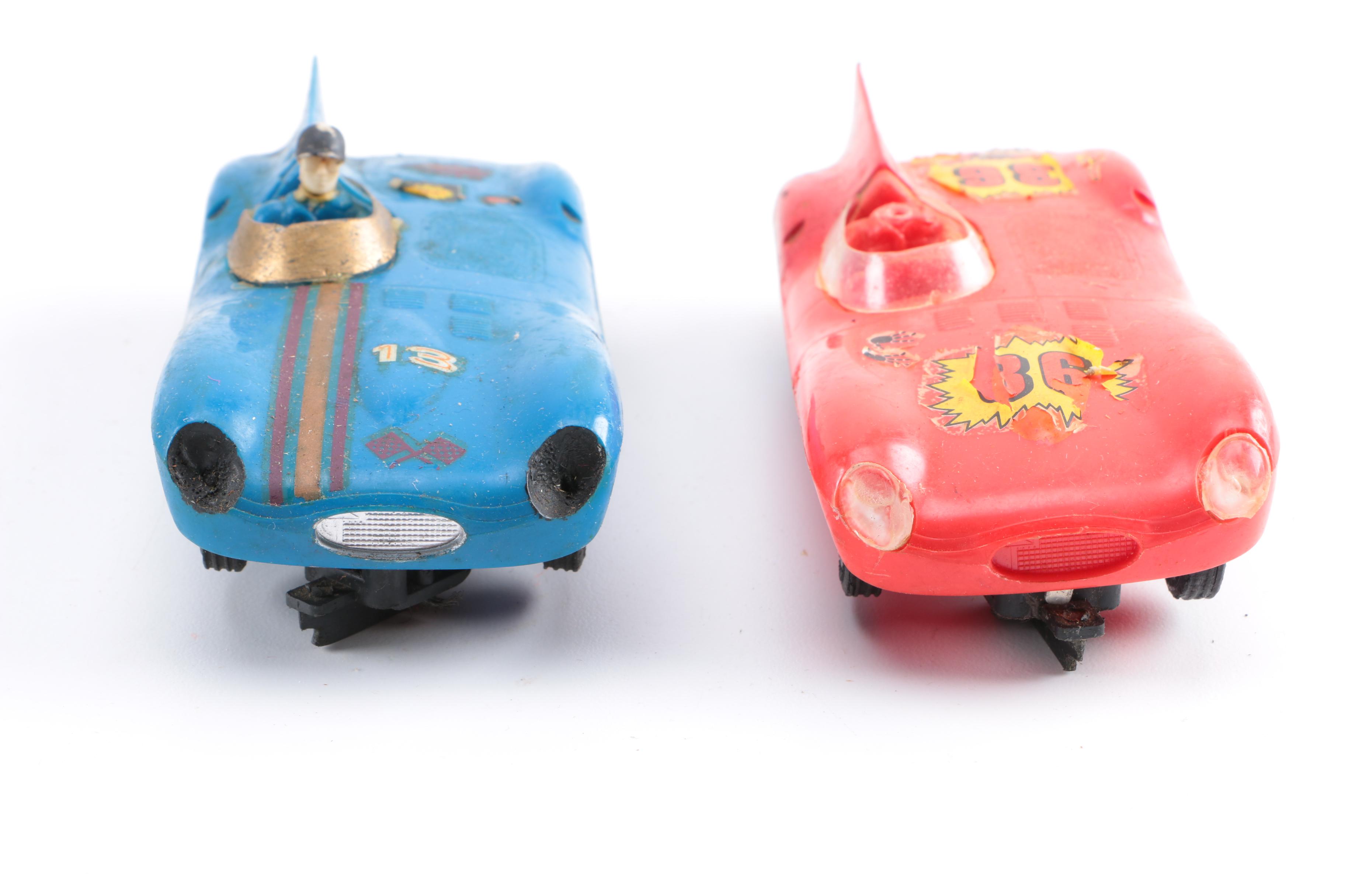 1960s Slot Cars with Accessories