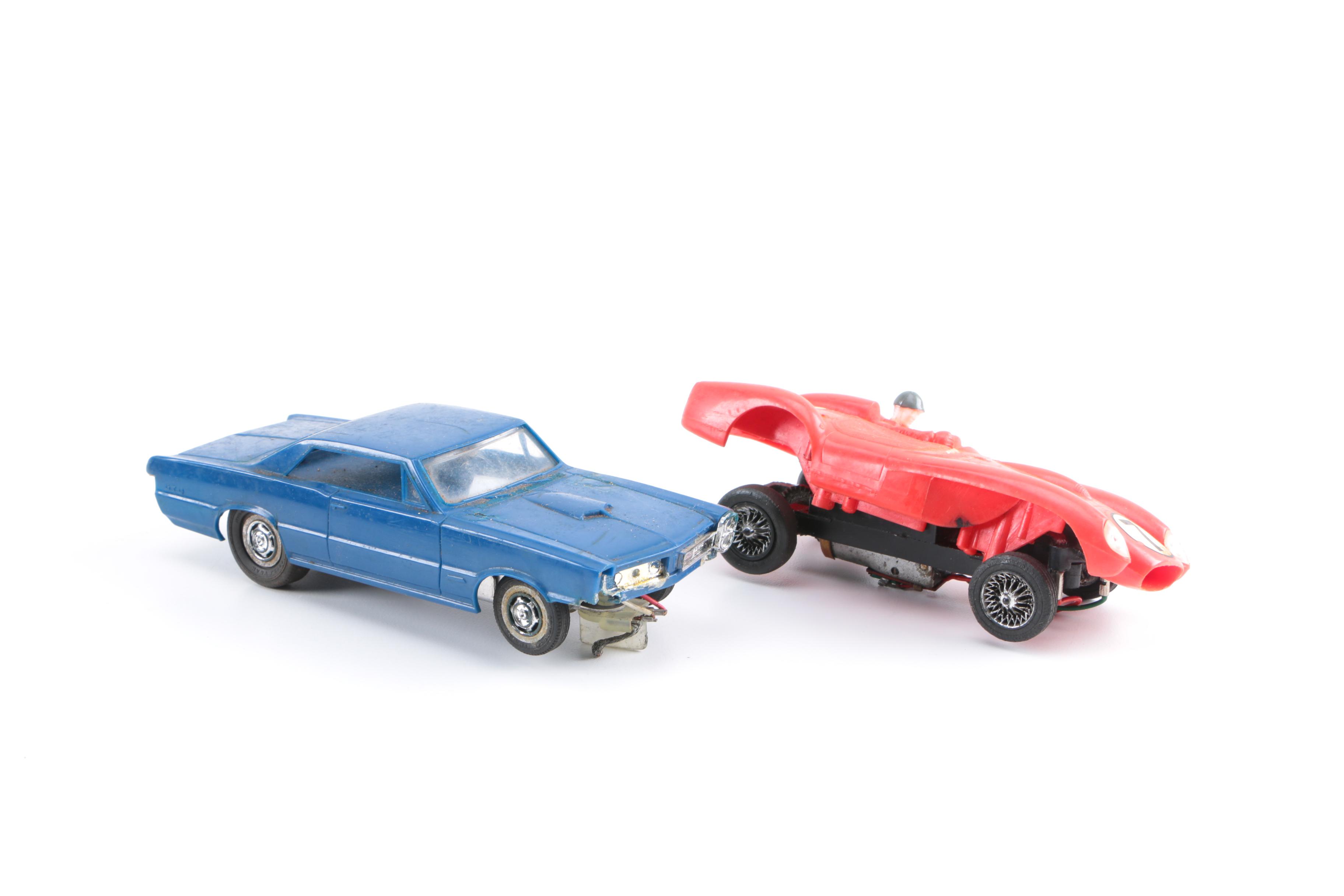 1960s Slot Cars with Accessories