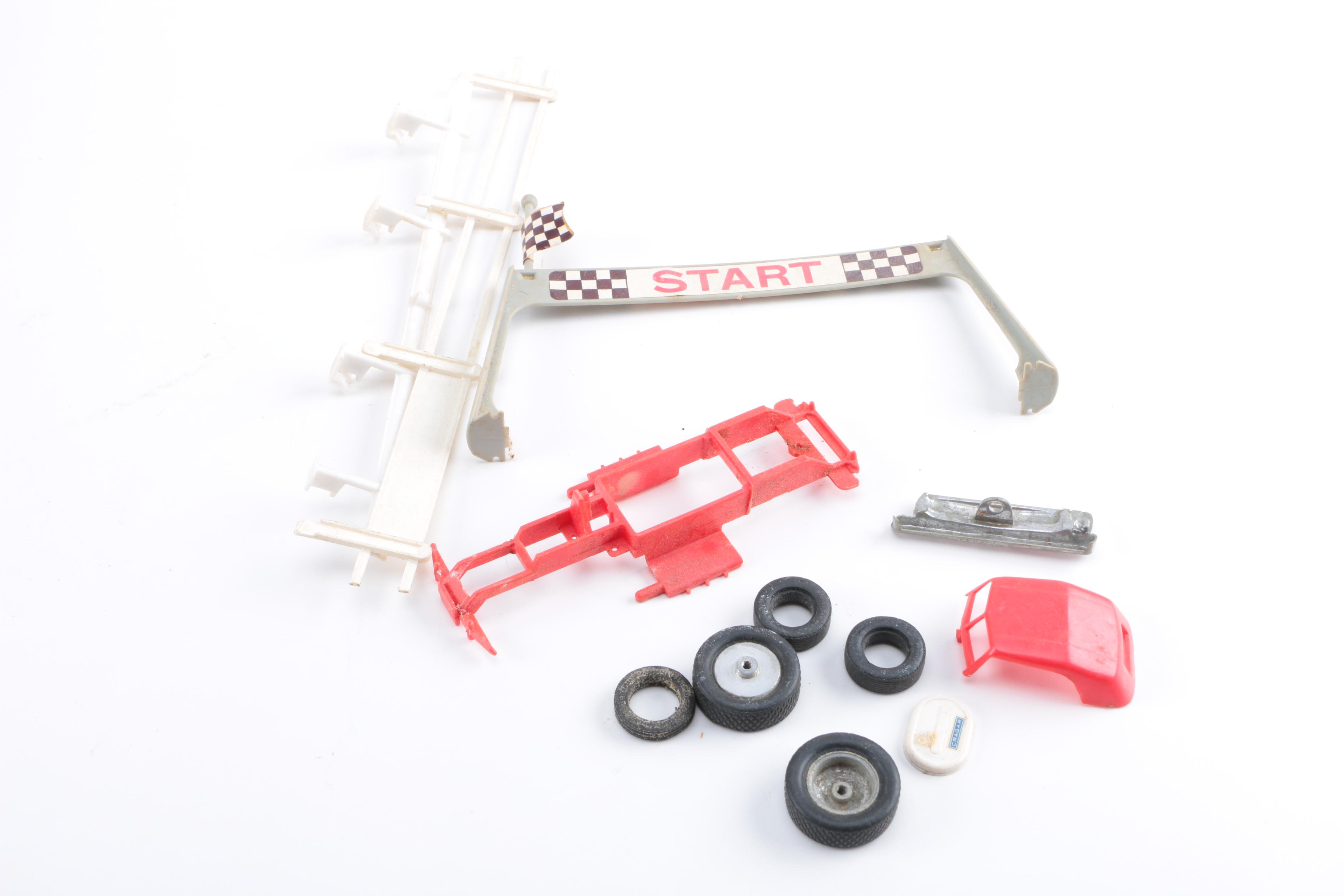 1960s Slot Cars with Accessories