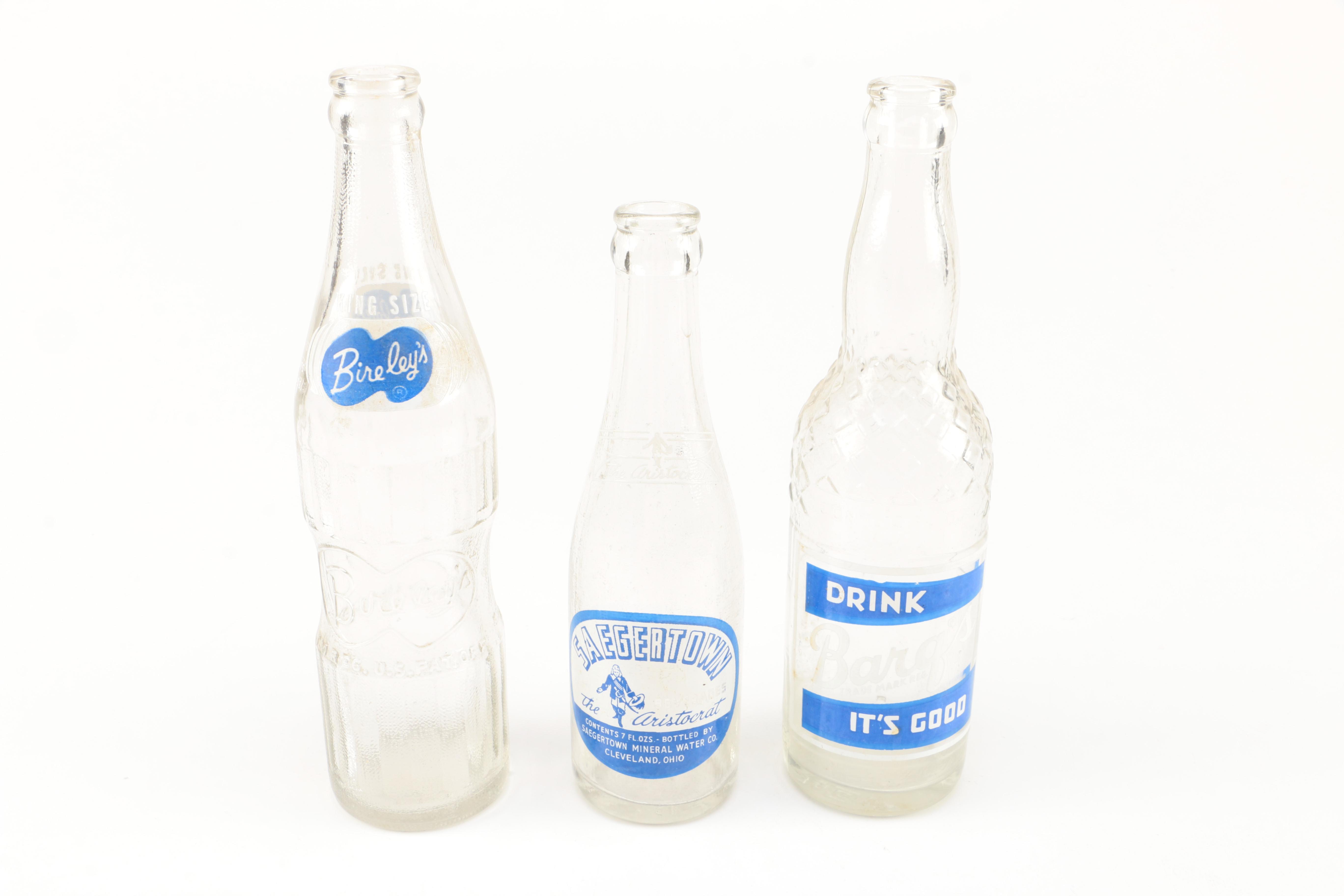 Vintage Glass Bottles and Seltzer Bottles