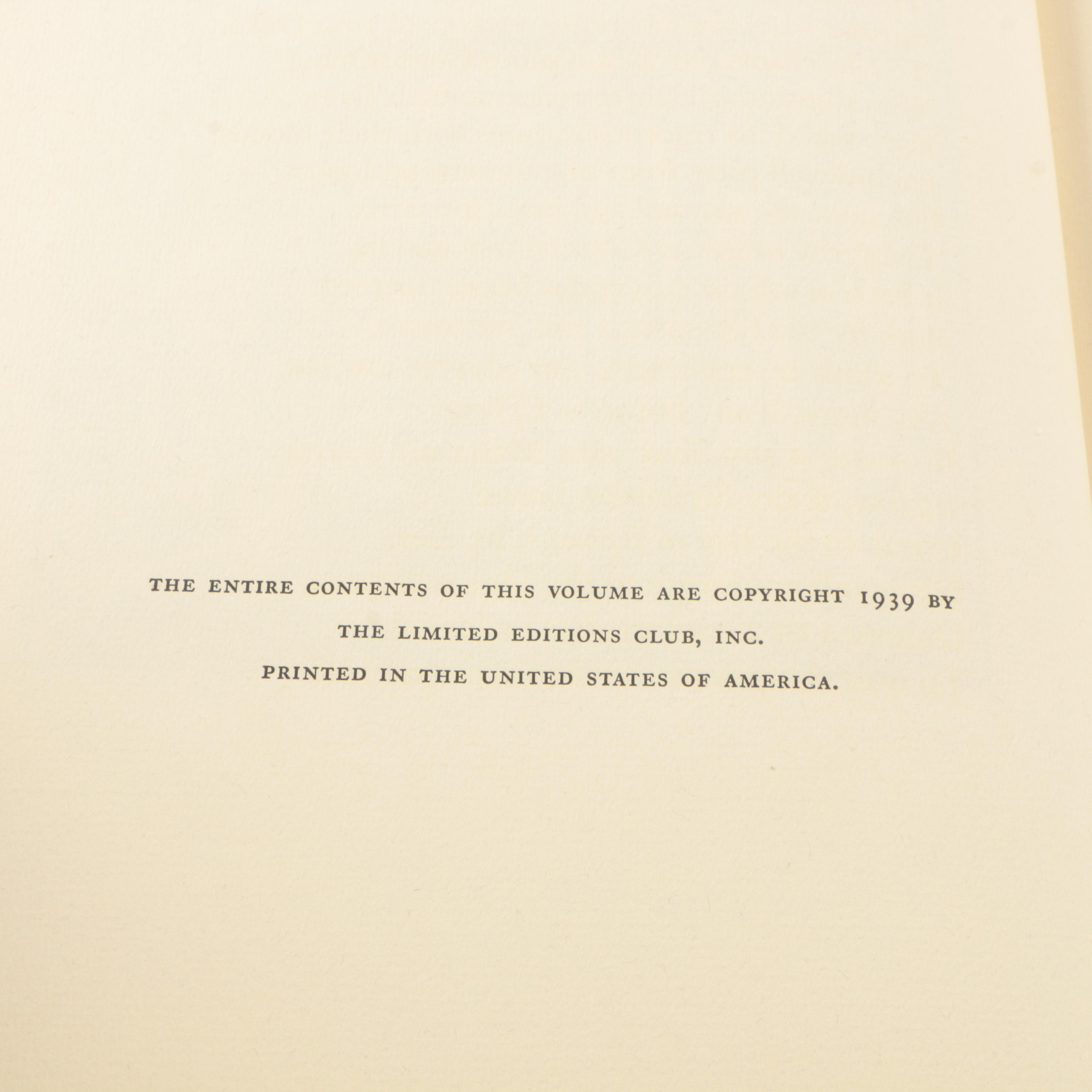 1940 Limited Editions Club Shakespeare Plays Including "The Comedy of Errors"