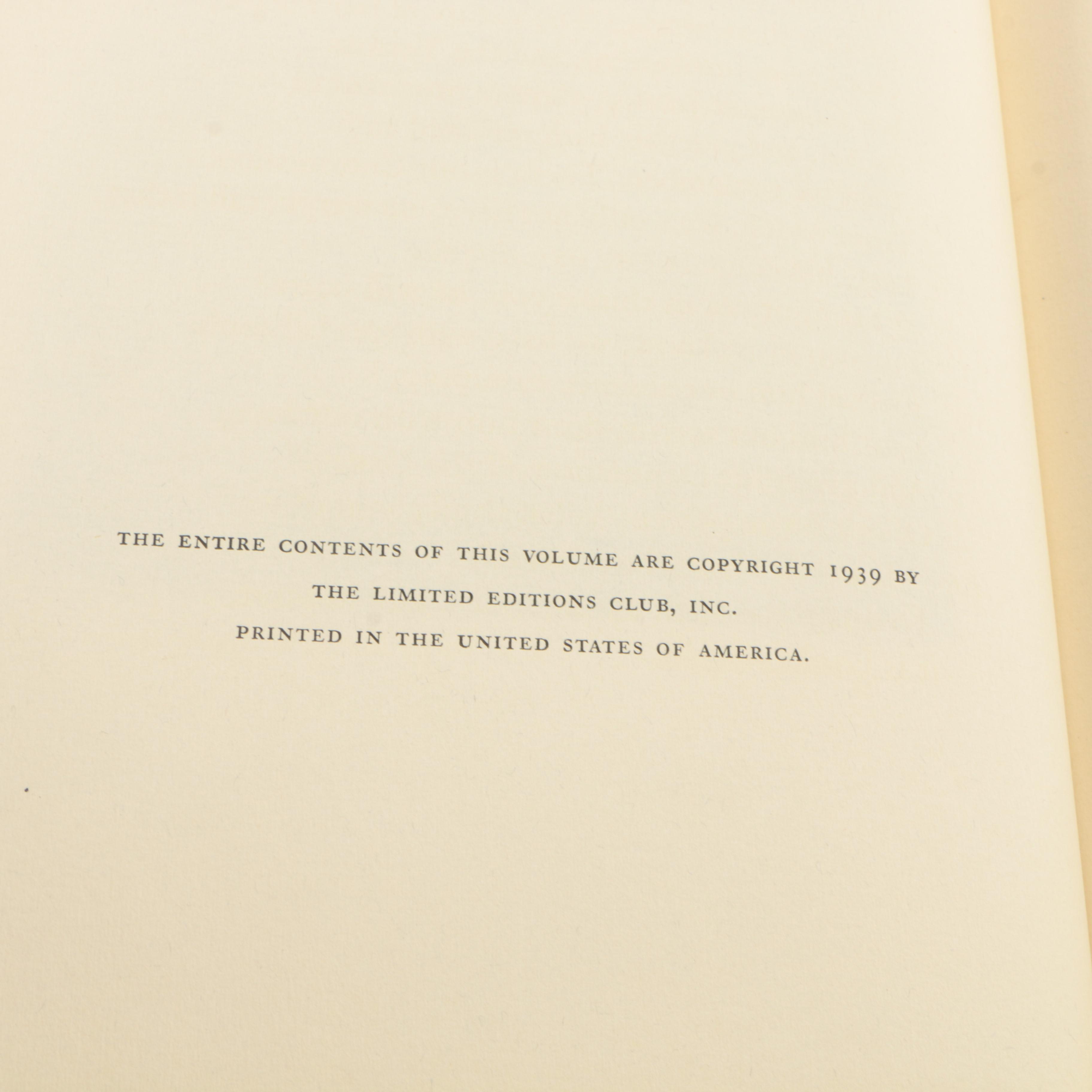 1940 Limited Editions Club Shakespeare Plays Including "The Comedy of Errors"