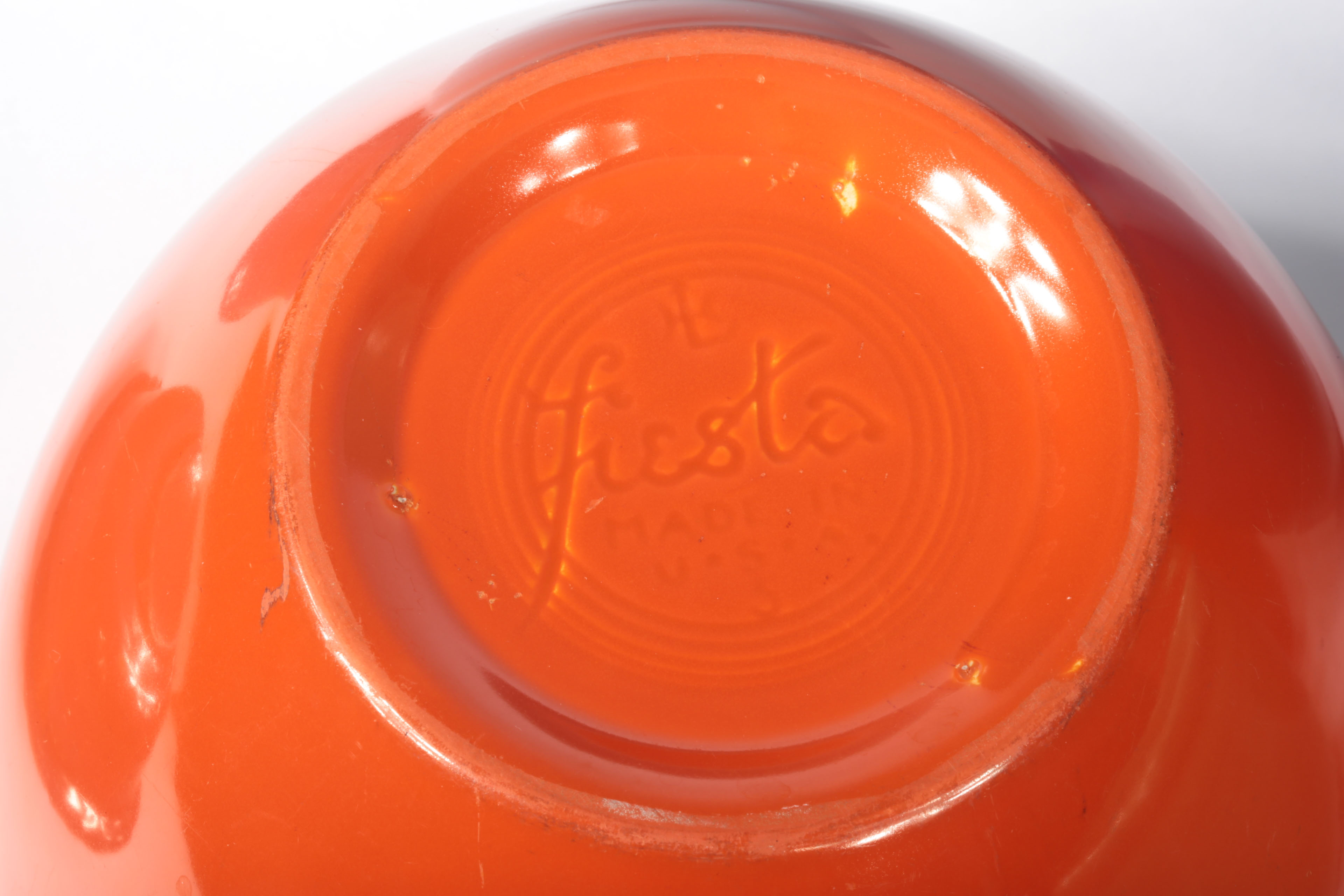 Collection of Vintage Fiesta Nesting MIxing Bowls and Tableware