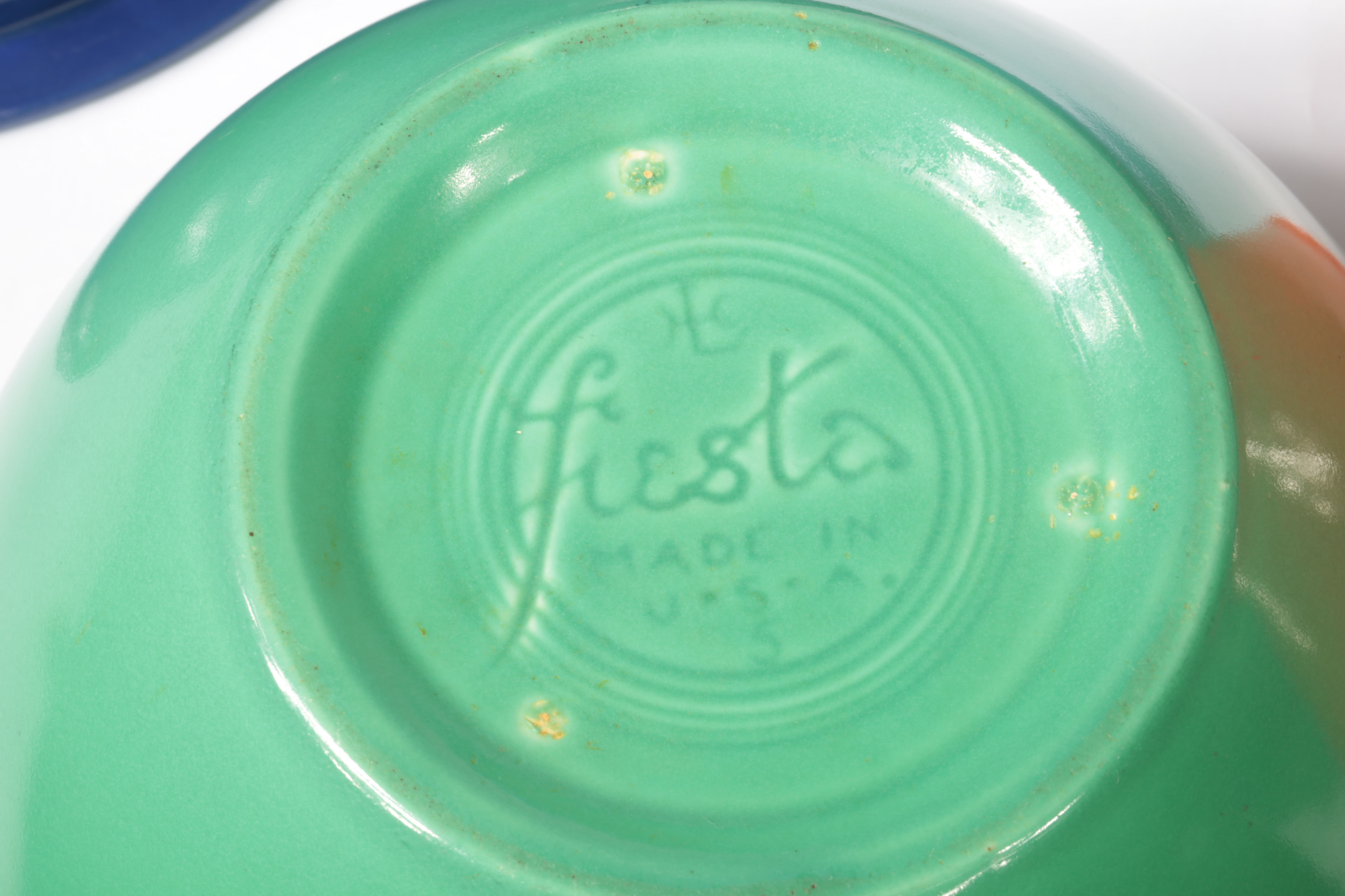 Collection of Vintage Fiesta Nesting MIxing Bowls and Tableware