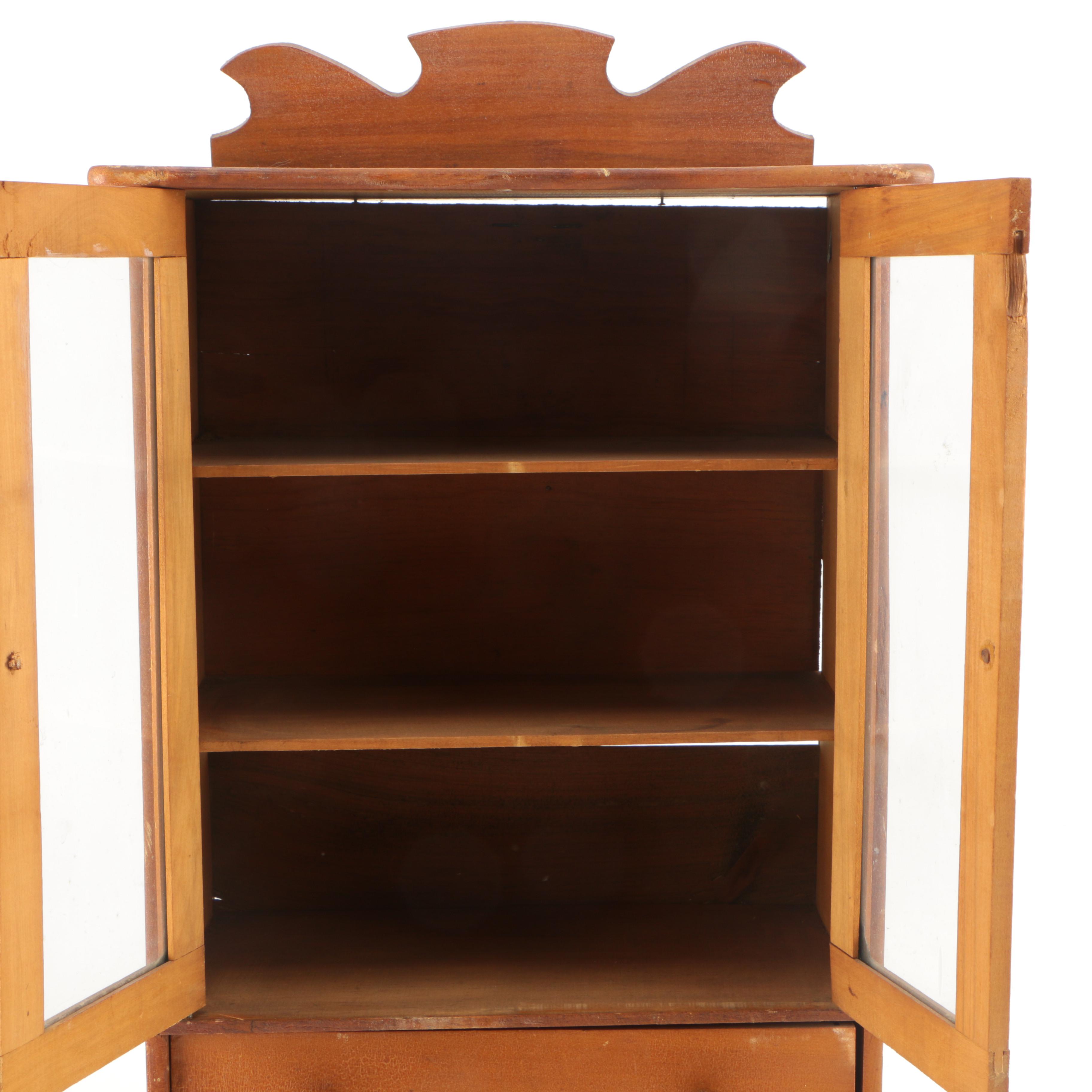 Vintage Victorian Style Miniature China Cabinet