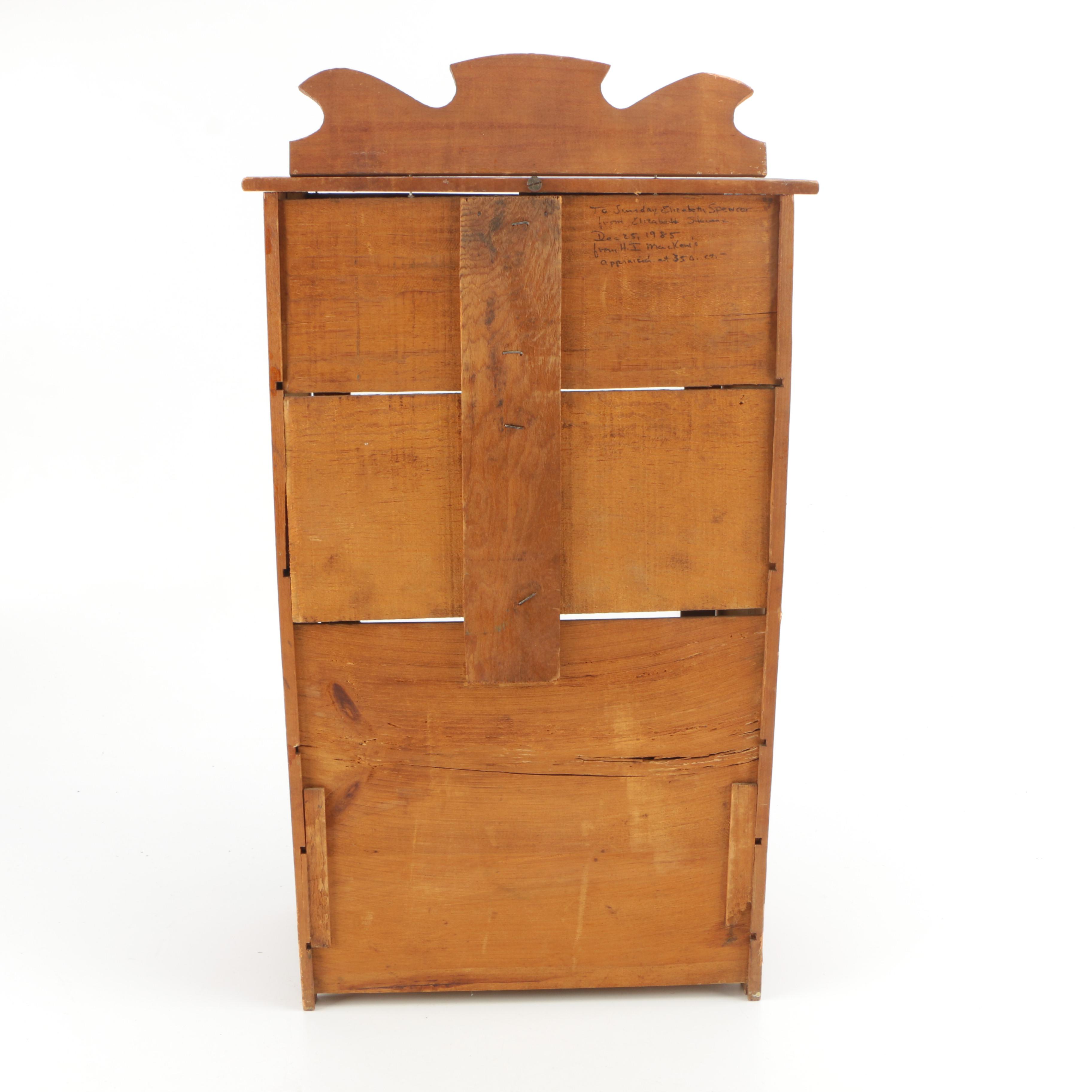 Vintage Victorian Style Miniature China Cabinet