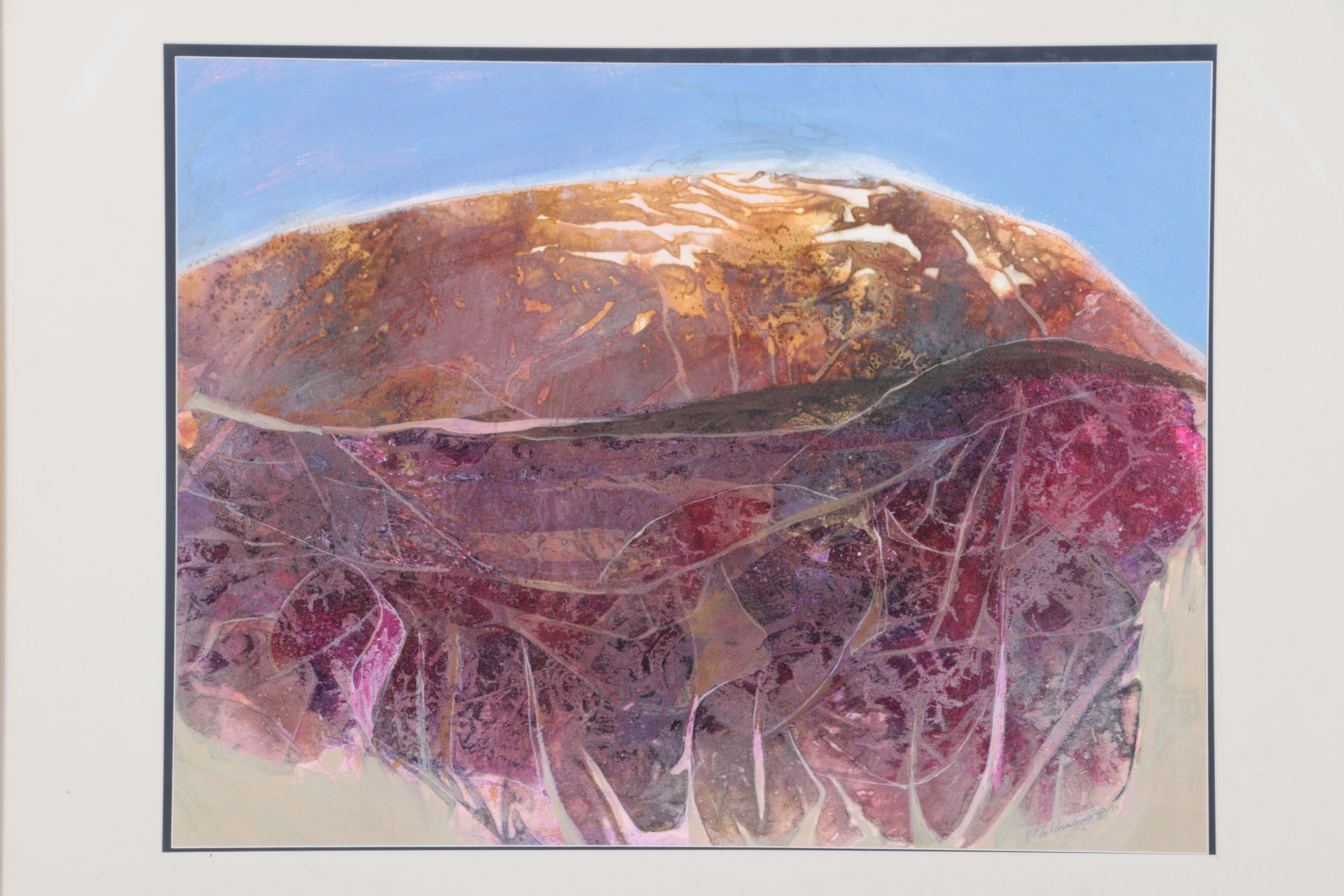 Edward Goldman Abstract Mixed Media Painting