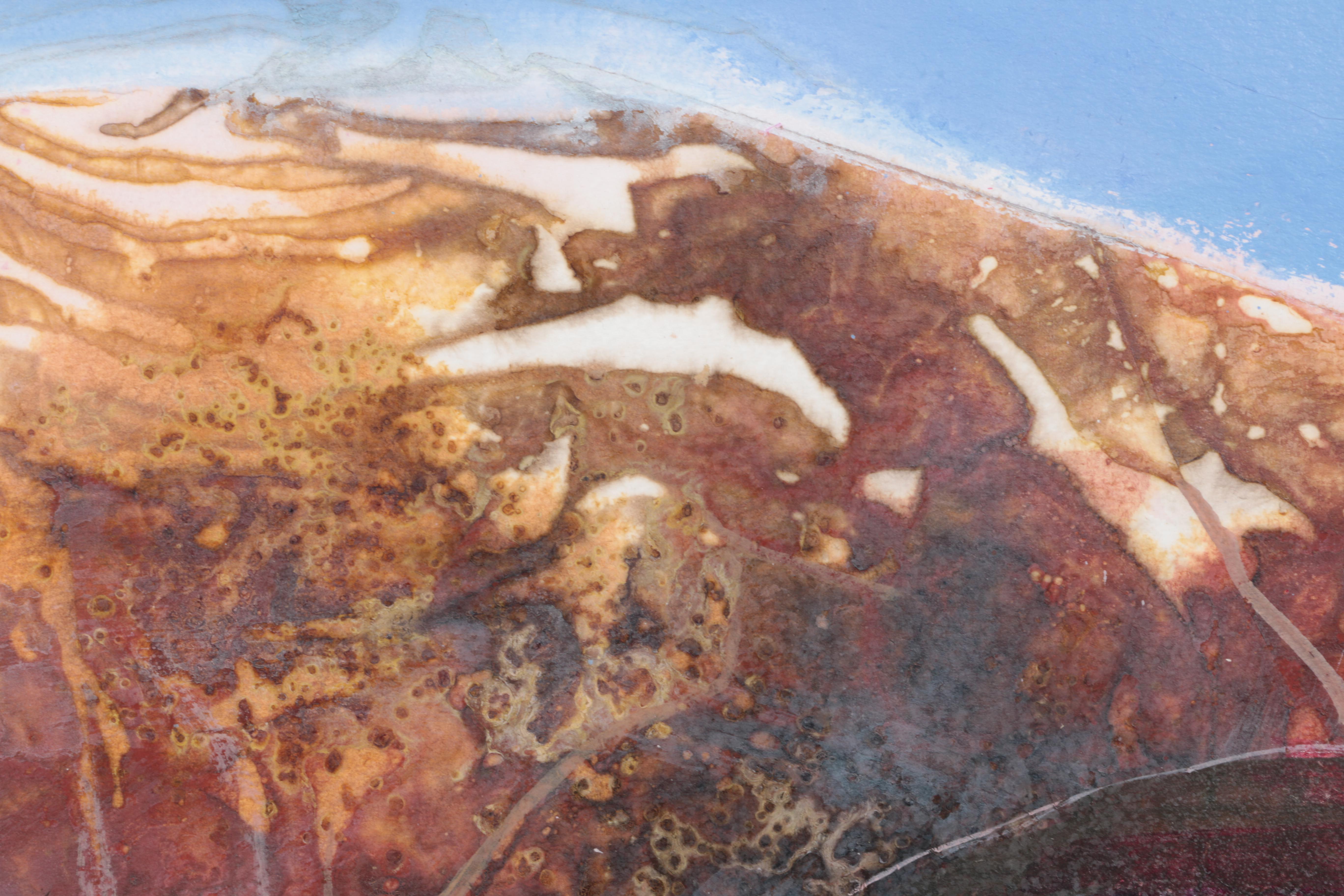 Edward Goldman Abstract Mixed Media Painting