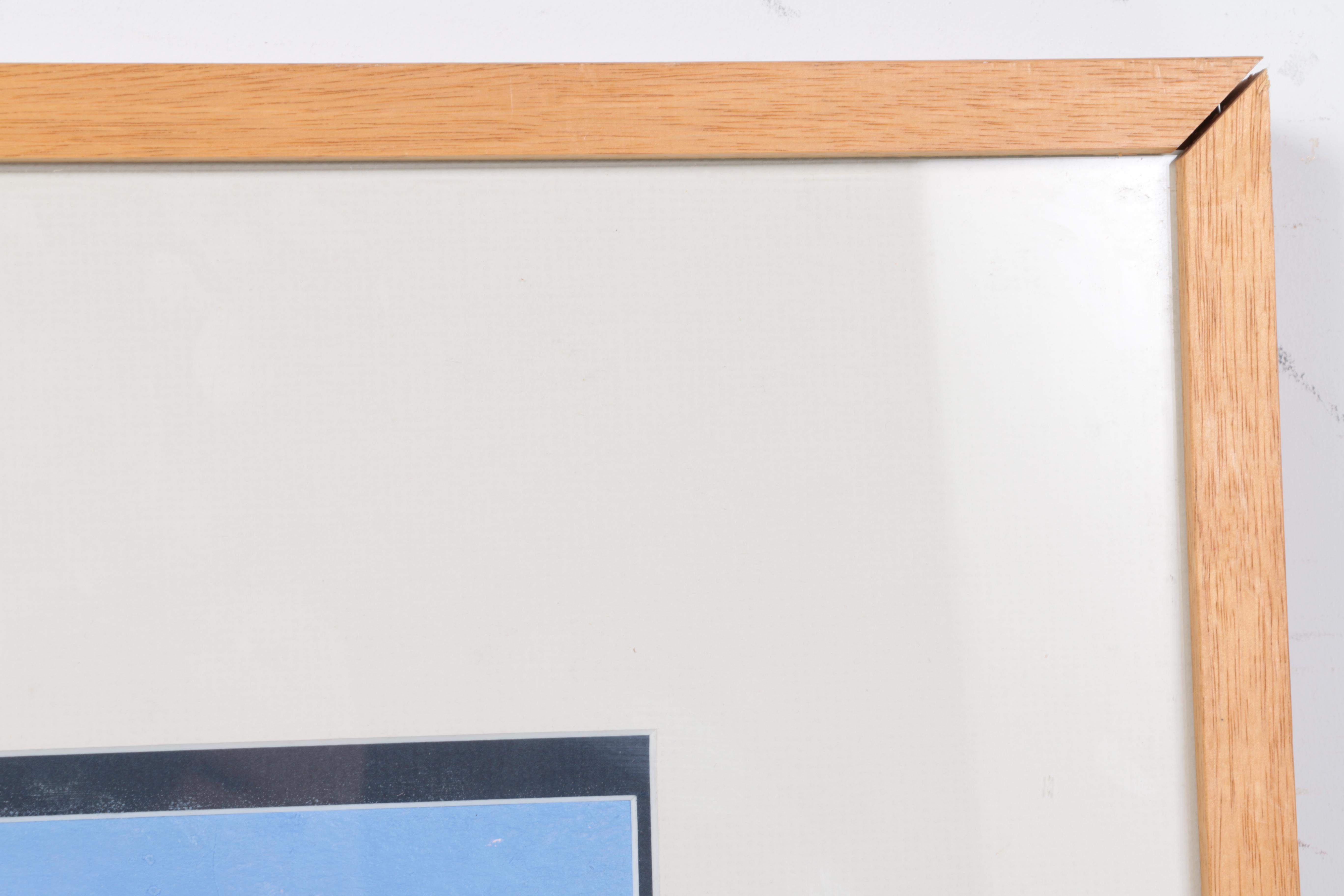 Edward Goldman Abstract Mixed Media Painting