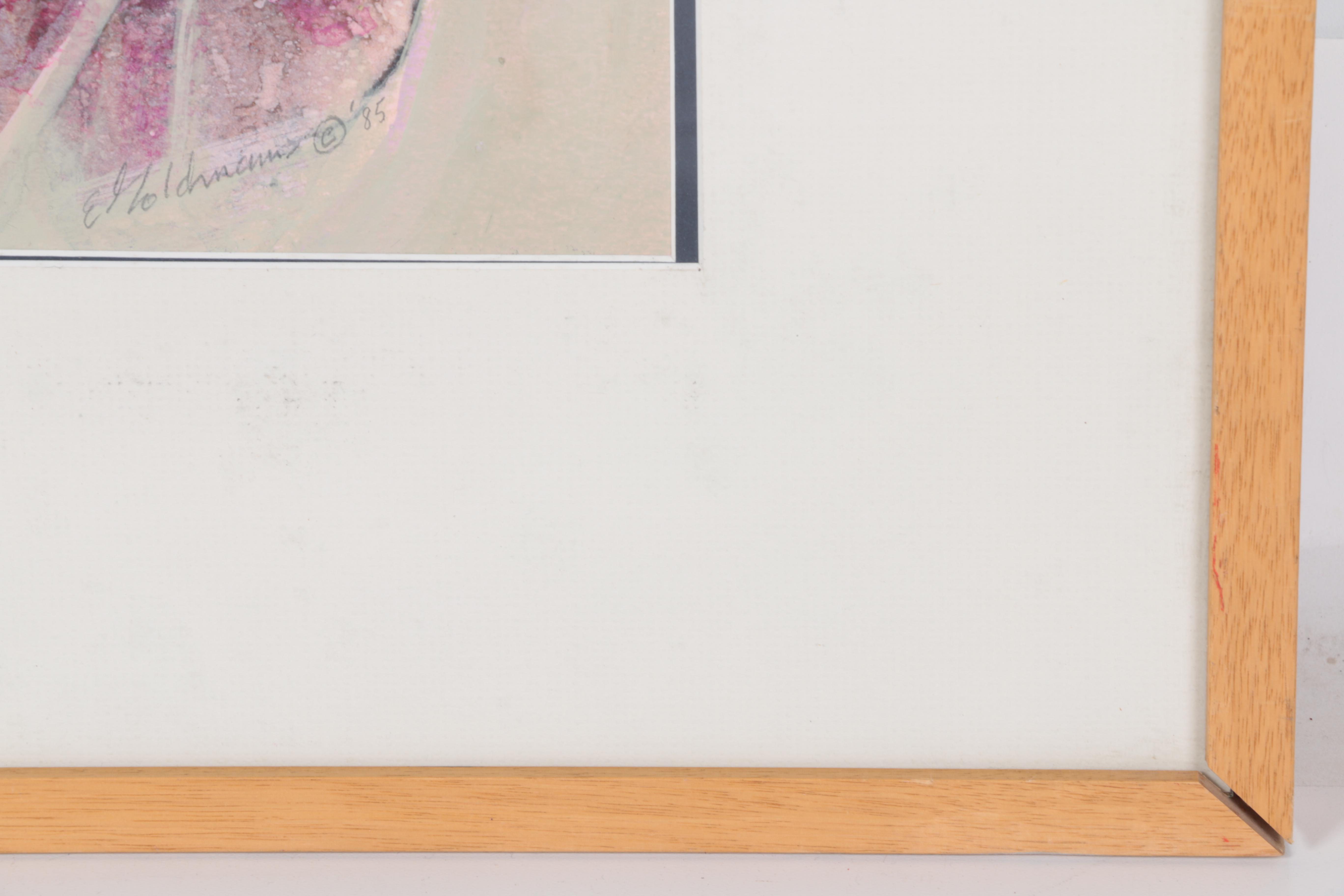 Edward Goldman Abstract Mixed Media Painting