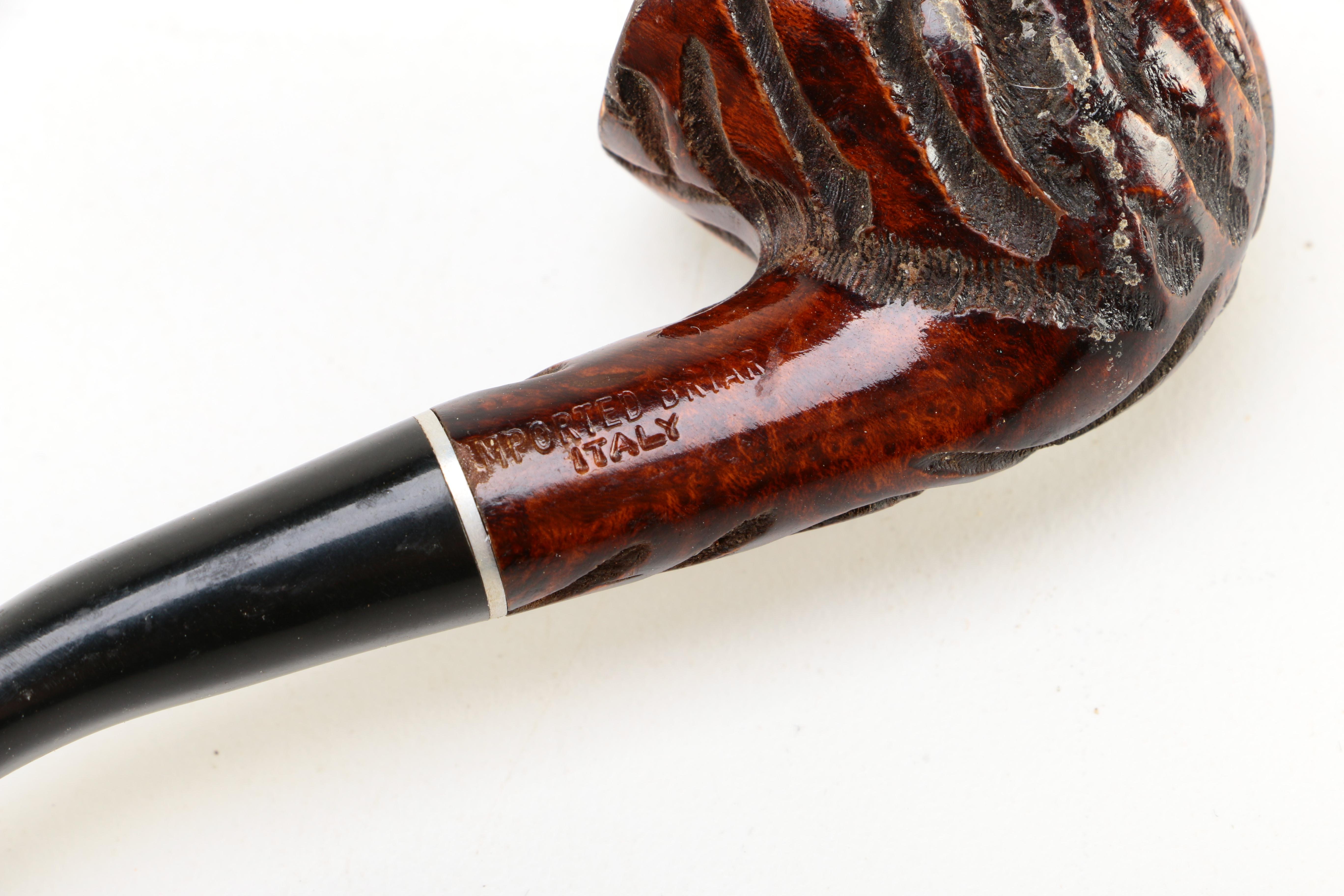 Oak Humidor With Smoking Pipes