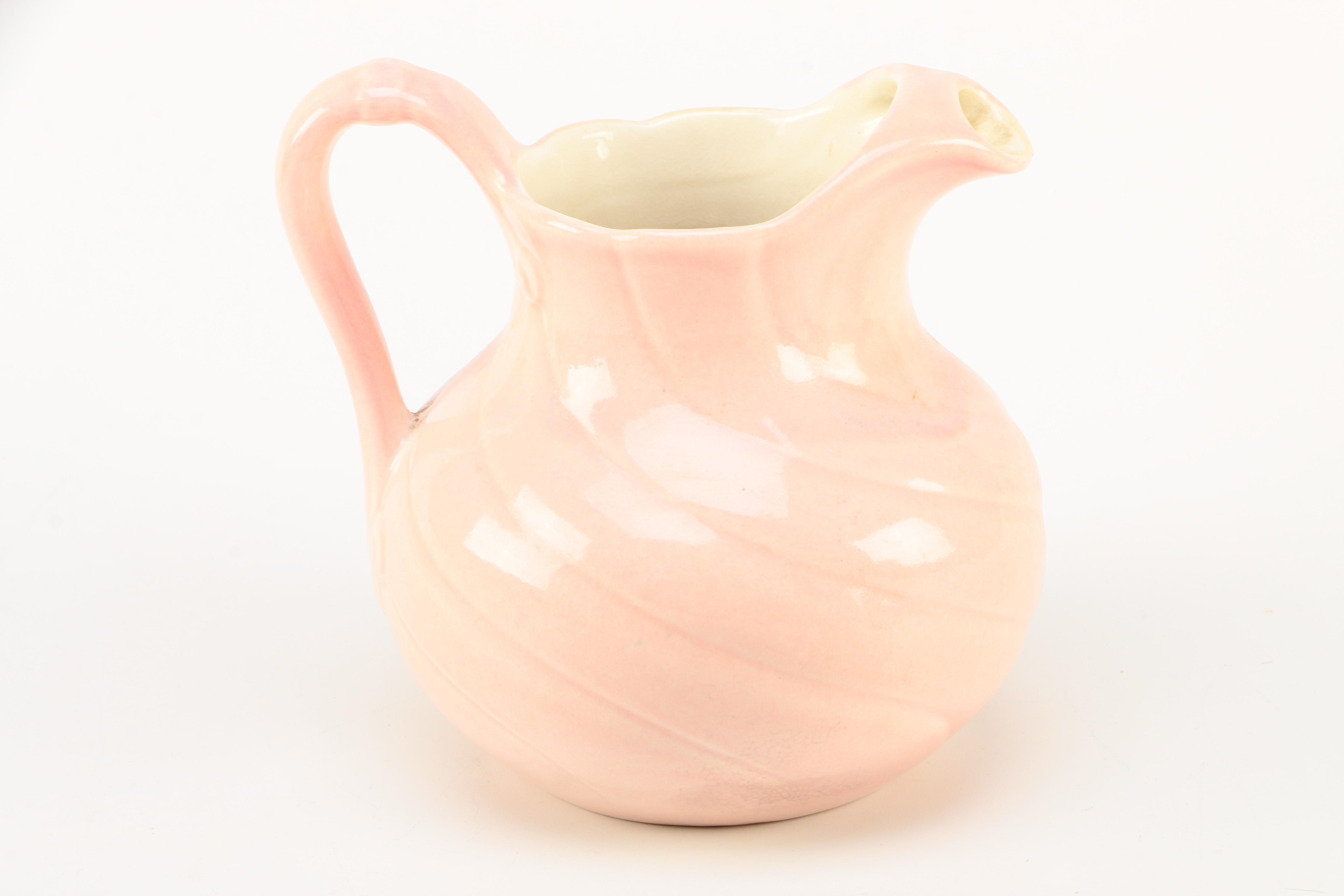 Vintage Red Wing Ceramic Vase and Pitcher