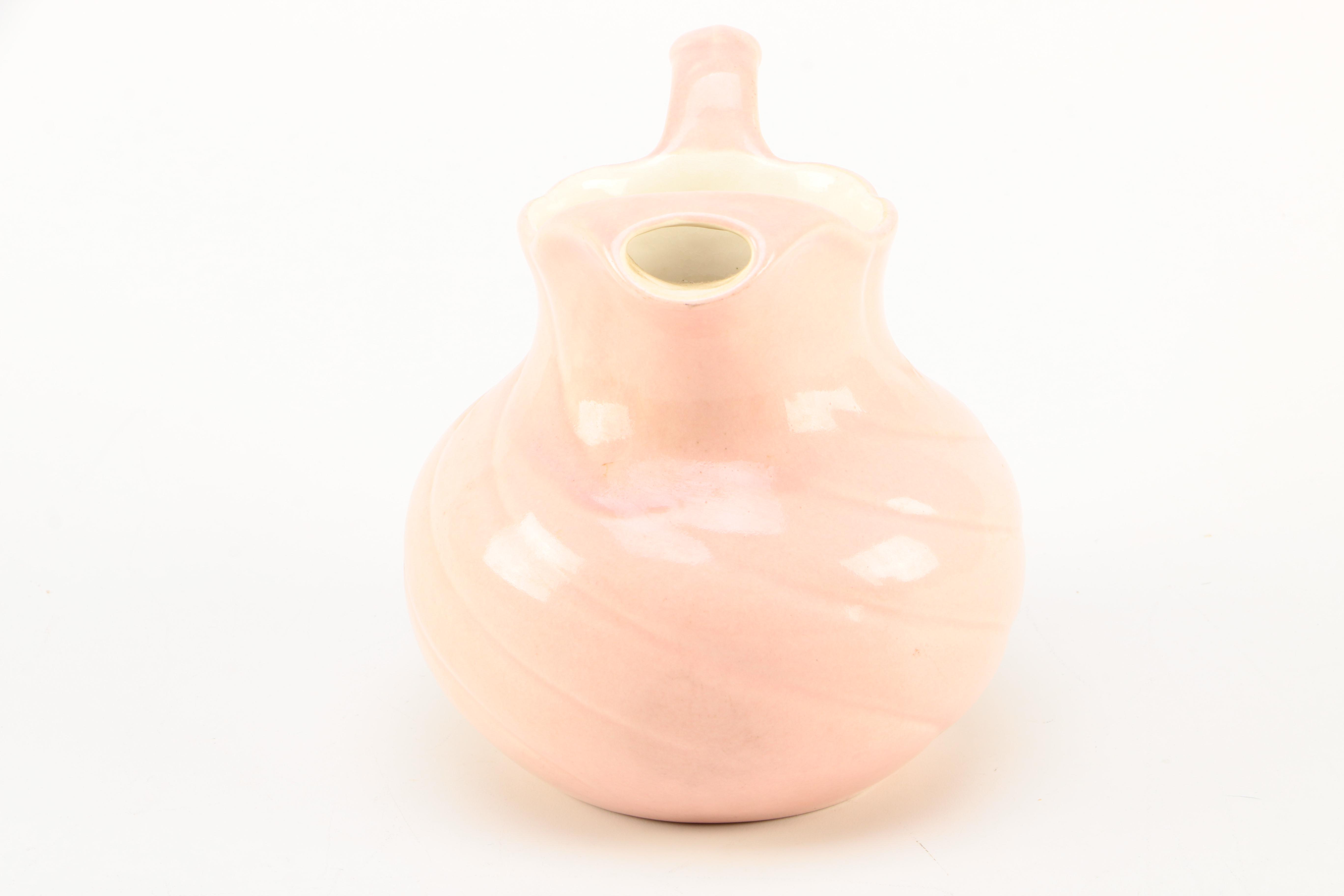 Vintage Red Wing Ceramic Vase and Pitcher