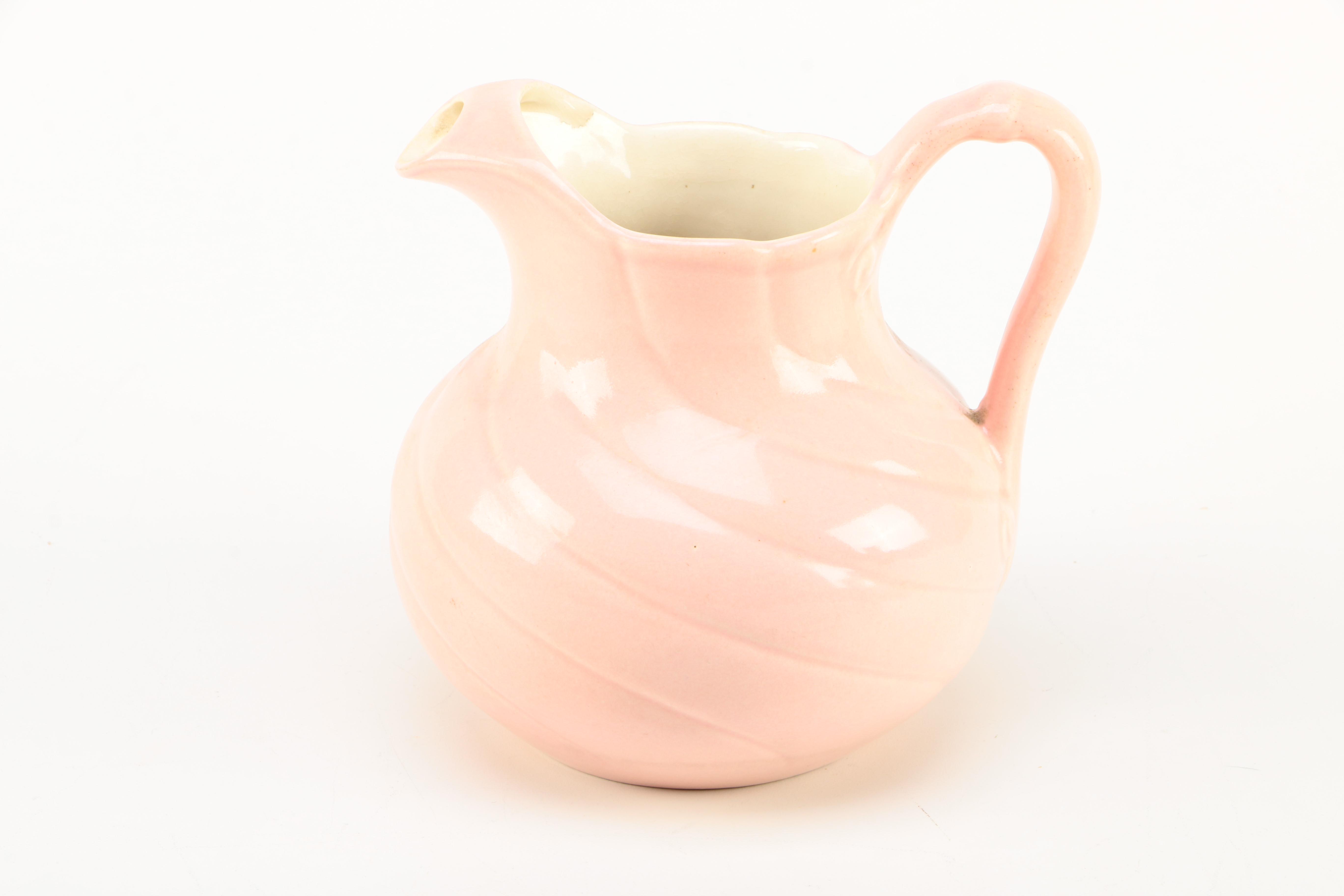 Vintage Red Wing Ceramic Vase and Pitcher