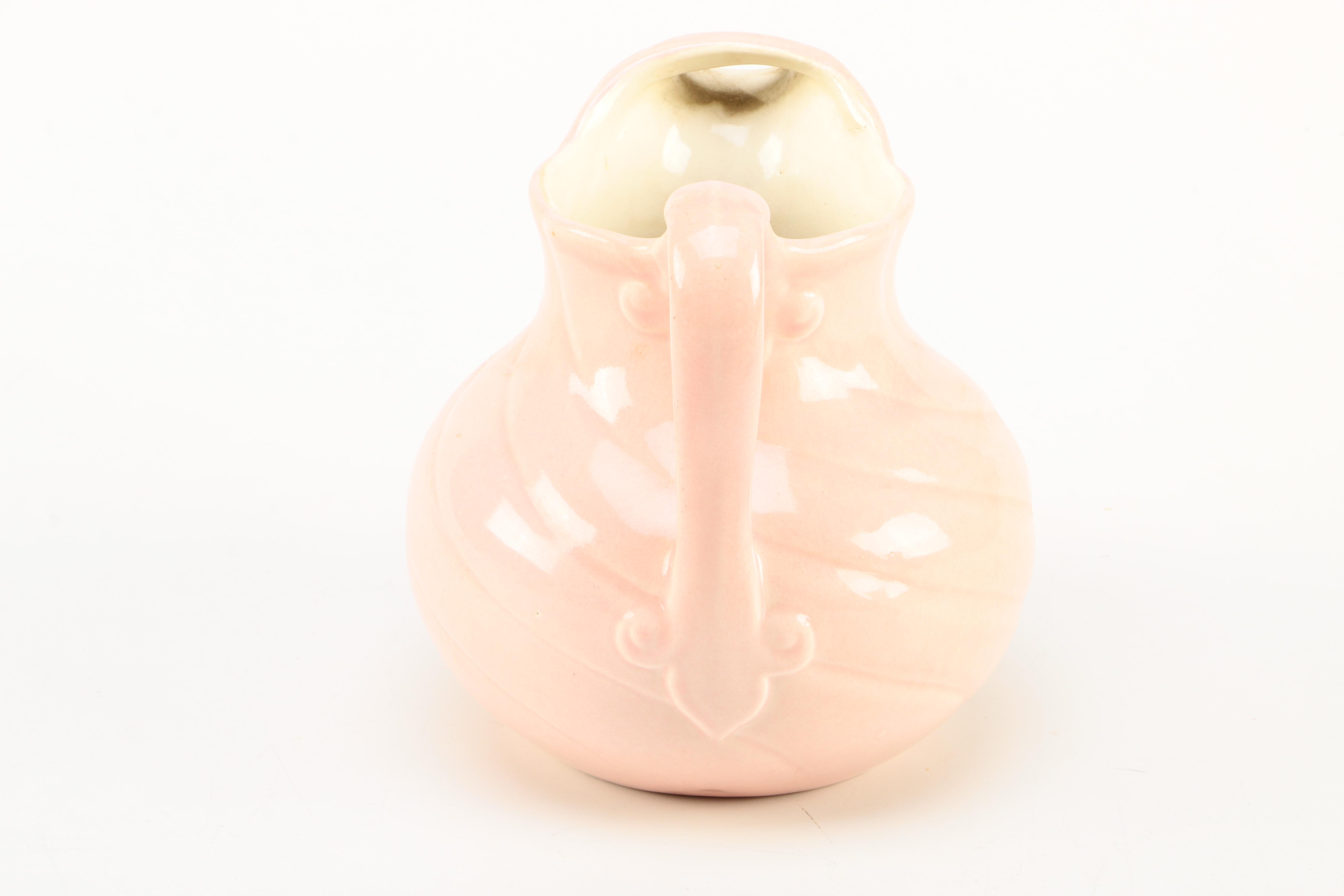 Vintage Red Wing Ceramic Vase and Pitcher