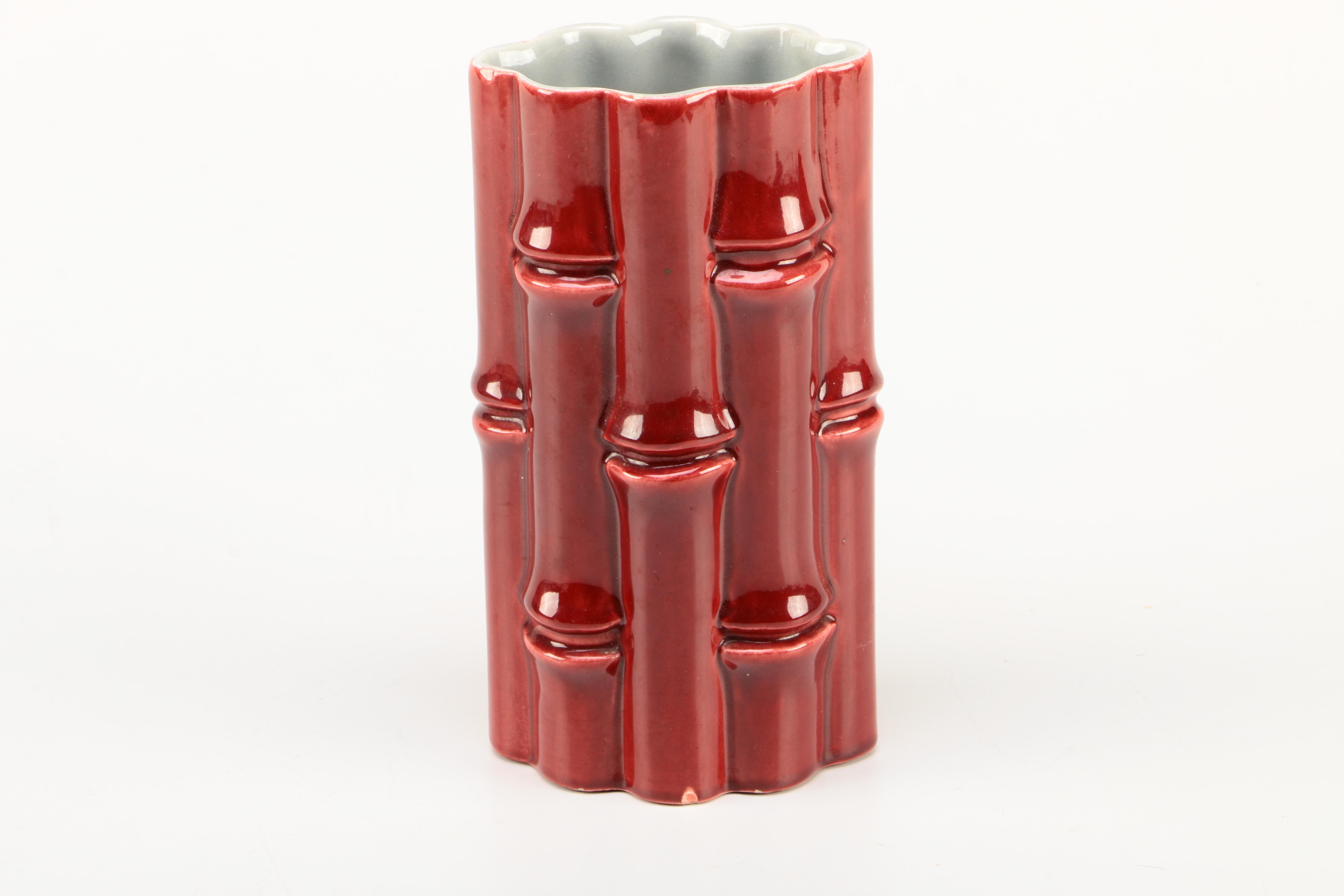 Vintage Red Wing Ceramic Vase and Pitcher